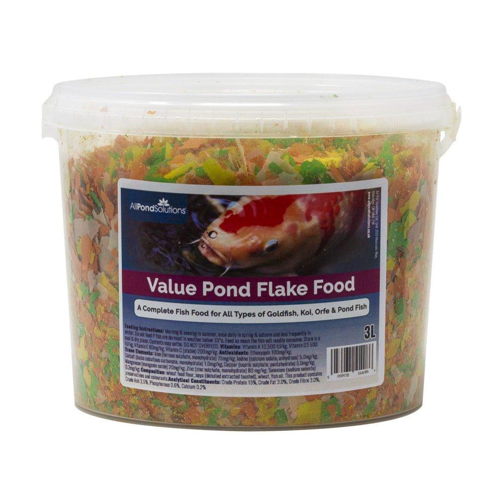 Premium Pond Flake Fish Food for Koi & Goldfish - 390g, 650g, 1180g Sizes - High Protein Nutrition for Healthy Growth - Ideal for Outdoor Ponds & Water Gardens