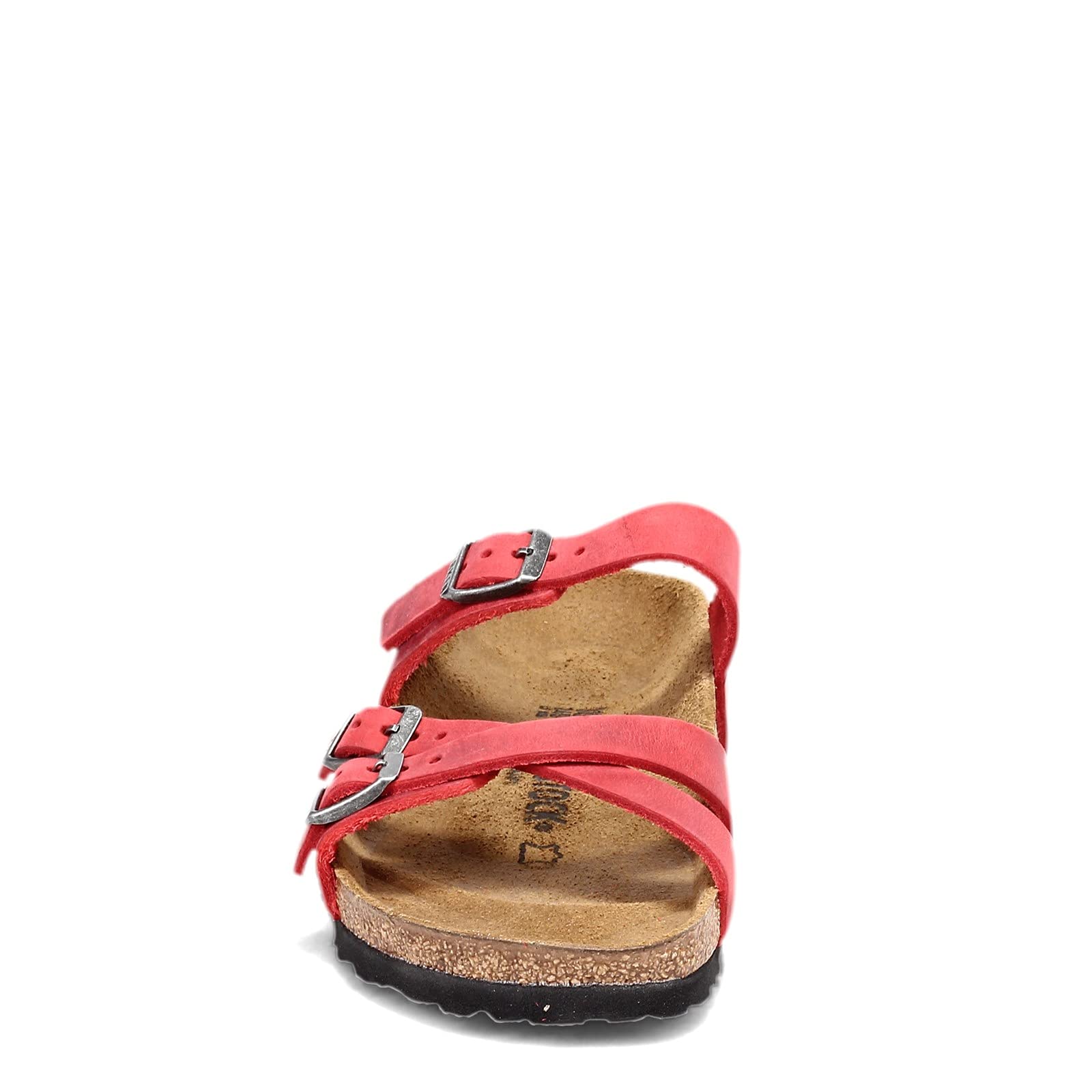Birkenstock Women's Franca Sandals - Oiled Leather in Fire Red, Size 42 (US 11) | Comfortable Slip-On Shoes for Beach, Vacation & Casual Wear