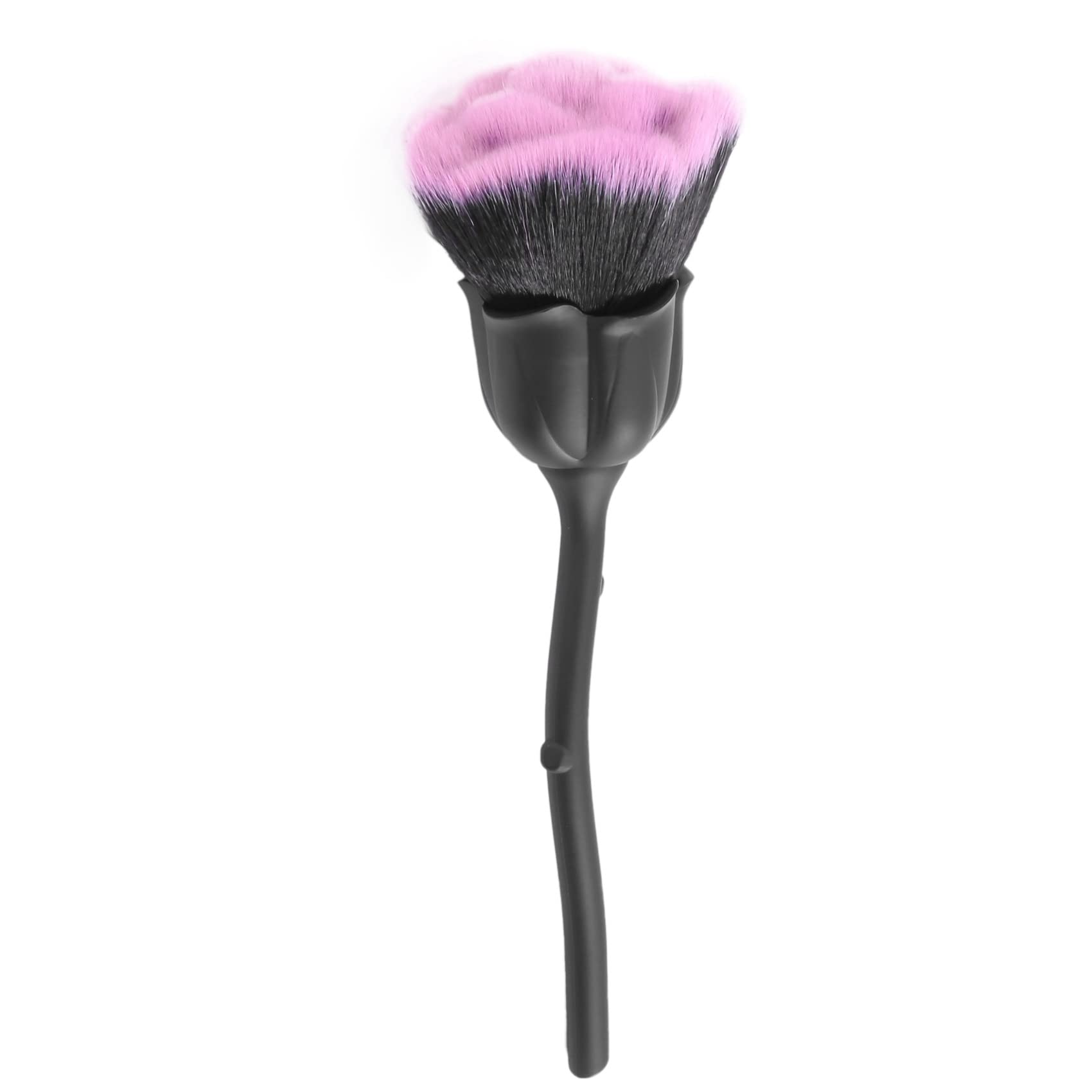 Premium Nail Dust Brush - Soft Pink Nail Art Cleaning Brush, Blush Brush for Makeup (Black) | Perfect for Nail Salons, DIY Manicures & Professional Makeup Artists