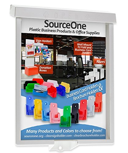 16 Pack Brochure Holder Box - Realtor Style Flyer Display Case for Outdoor & Indoor Use - Wholesale Bulk Info Box for Real Estate, Restaurants, Events & Retail Stores