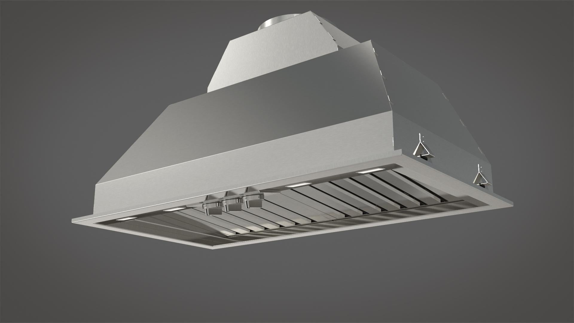 Fulgor Milano 34-inch 1000 CFM Professional Stainless Steel Range Hood Insert with Knob Controls (F6BP34DS1) - Perfect for Modern Kitchens & High-Volume Cooking