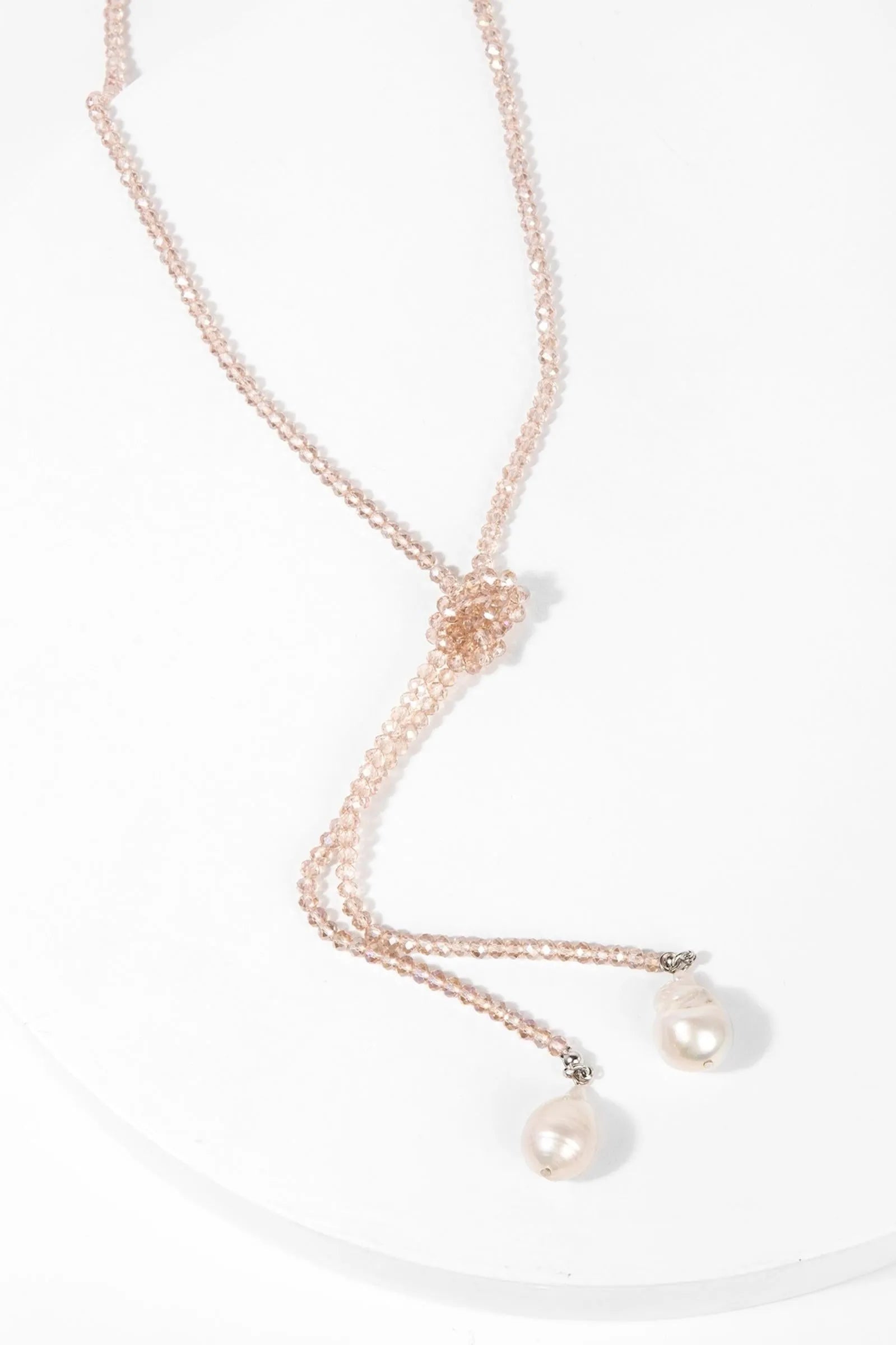 Elegant Baroque Knotted Pearl Drop Necklace for Women - Vintage Style Jewelry Gift for Bridal, Party & Special Occasions