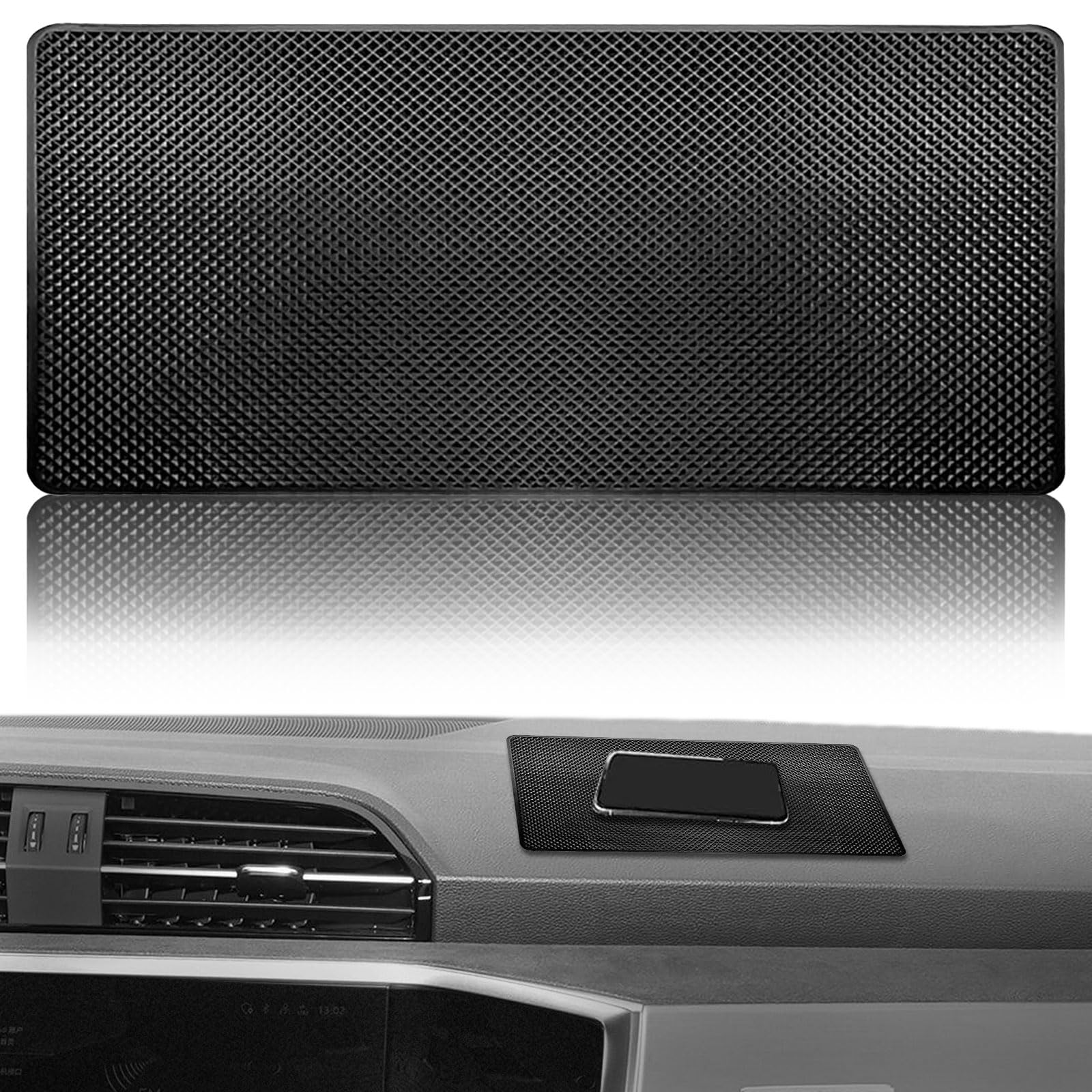 Non-Slip Rubber Dashboard Mat for Cars - 10.6