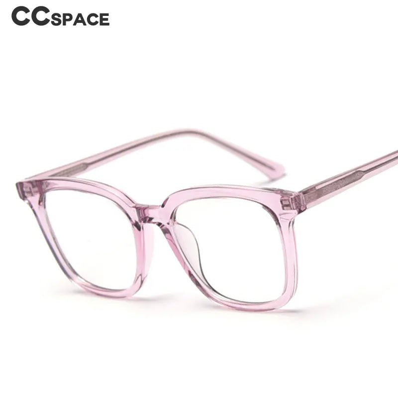 CCspace Unisex Full Rim Square TR90 Titanium Frame Eyeglasses 49863 - Lightweight & Durable Glasses for Work, Reading & Everyday Wear