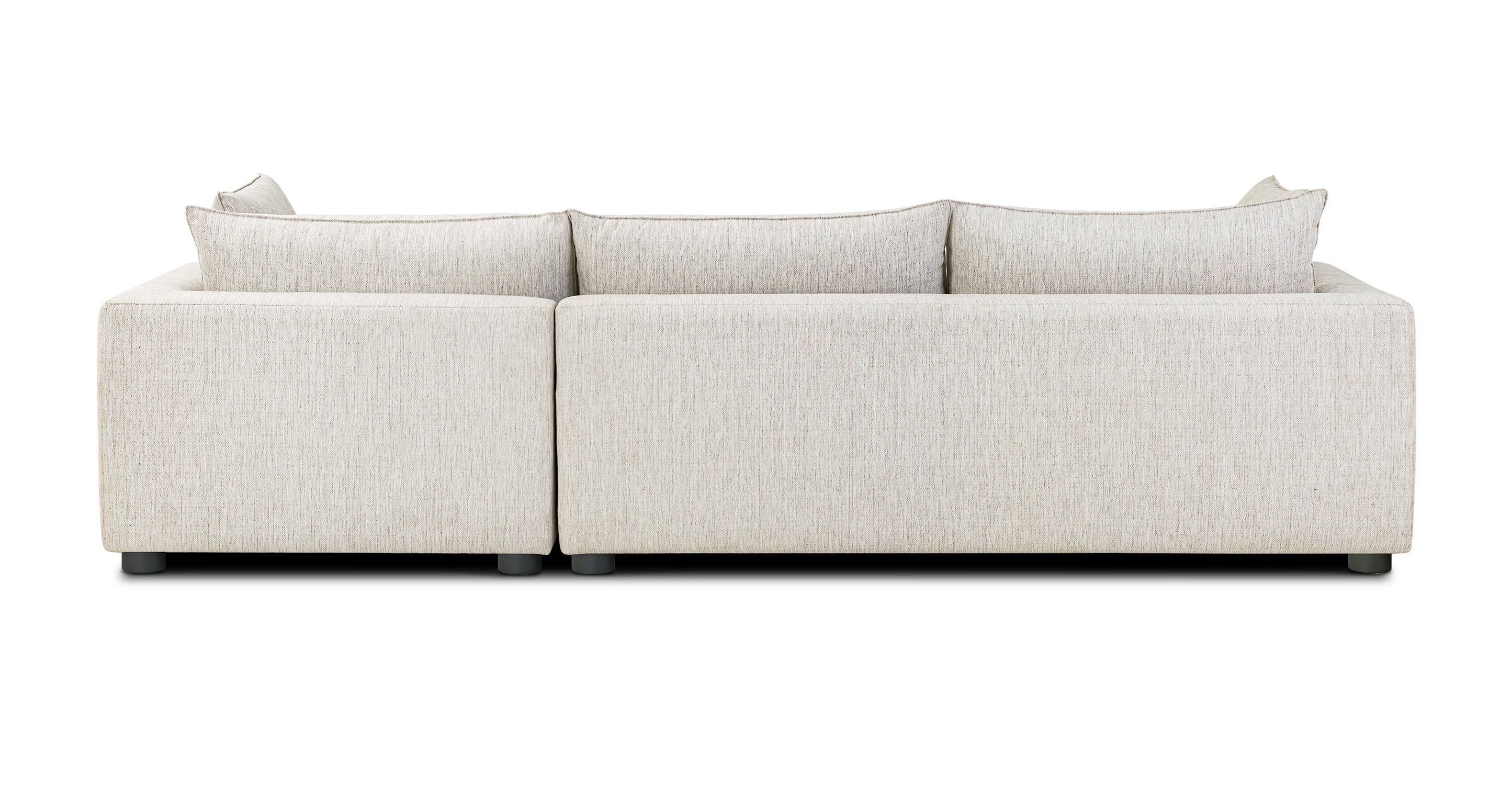 Milo Right Facing Sleeper Sectional Sofa with Chaise - Modern L-Shaped Couch for Small Spaces - Perfect for Living Room, Apartment, and Home Theater Comfort
