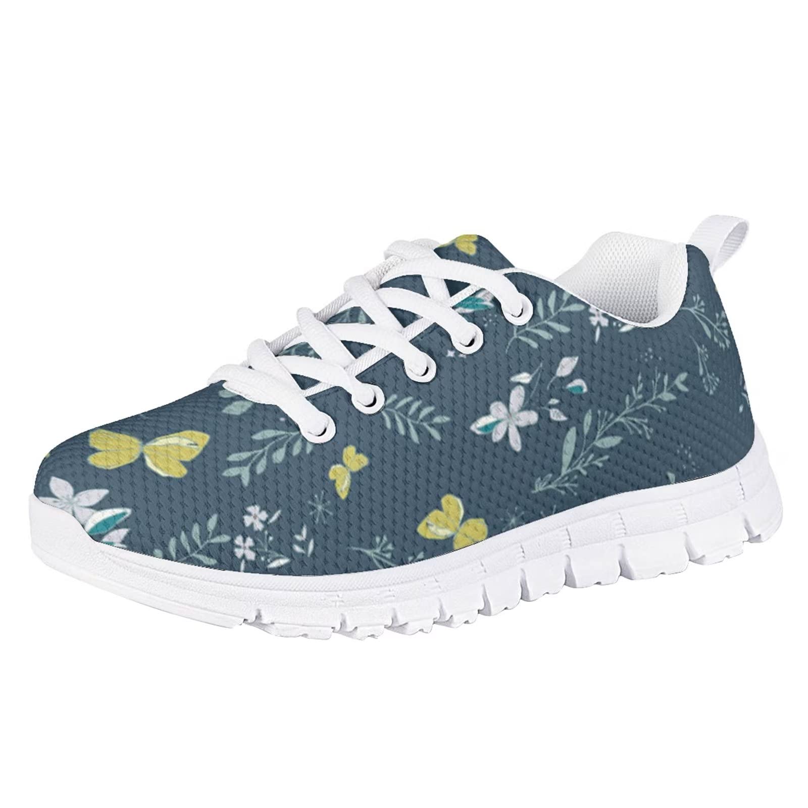 WSKIAN Kids Tennis Shoes - Breathable Lightweight Knitted Mesh Sneakers for Girls & Boys | Non-Slip Rubber Sole Athletic Running Shoes | Perfect for School, Sports & Outdoor Play