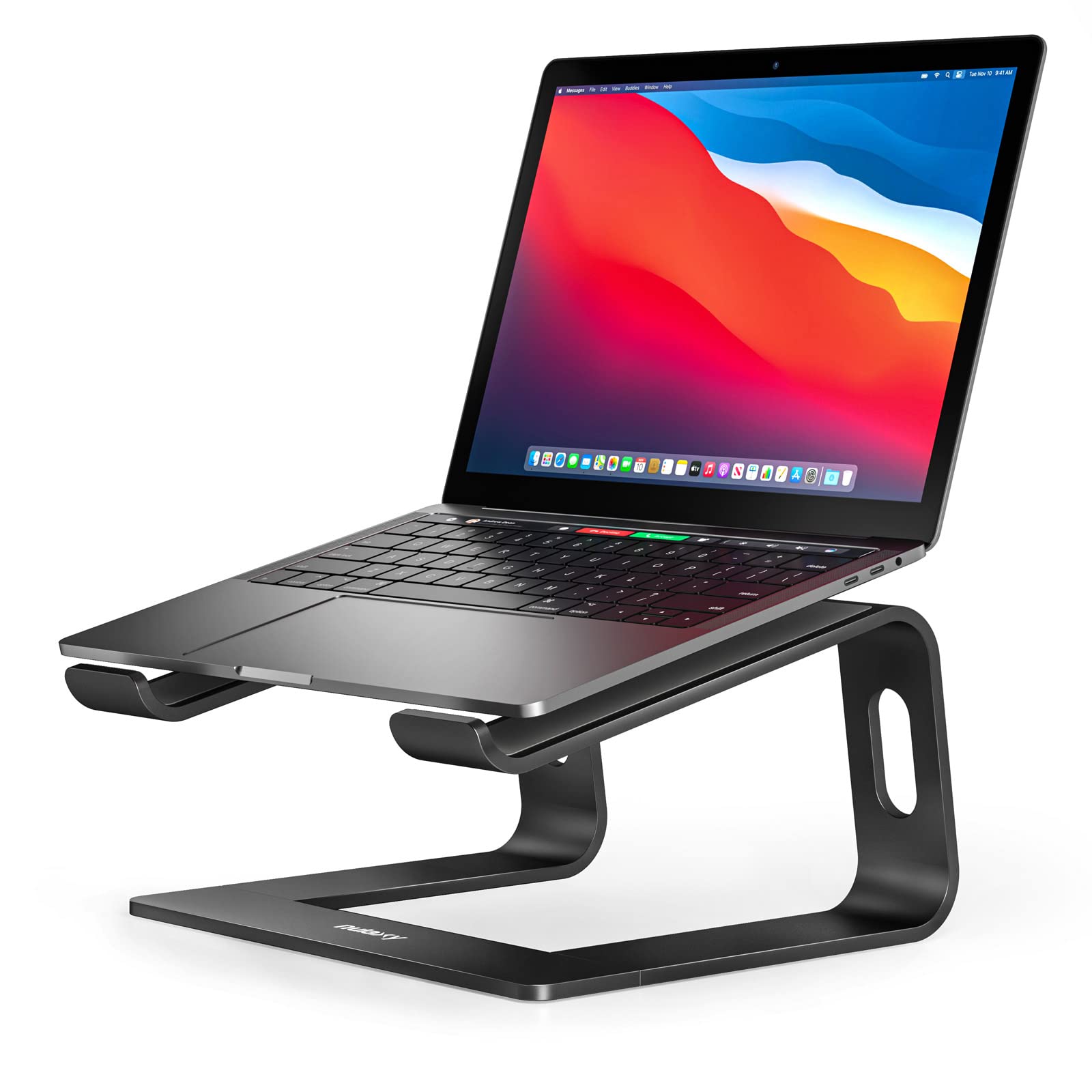 Nulaxy Adjustable Ergonomic Aluminum Laptop Stand - Portable & Detachable Laptop Riser Holder for MacBook Air/Pro, Dell XPS, HP, Lenovo 10-15.6 Inch Laptops - Perfect for Home Office, Workstation & Travel Use