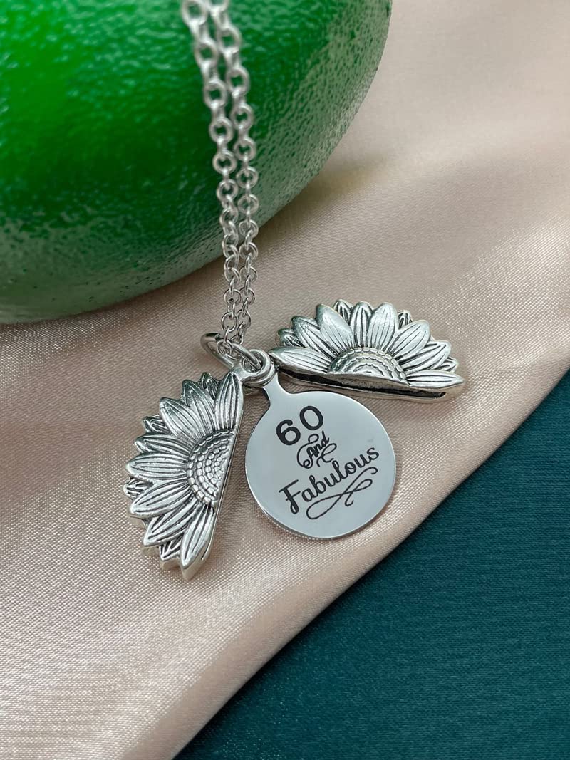 ZAHSY Sunflower Locket Necklace - Personalized Christmas & Birthday Gift for Daughter, Son, Mom, Wife - Perfect for 13, 18, 40, 60 Year Olds - Ideal for Anniversaries, Graduations & Special Occasions