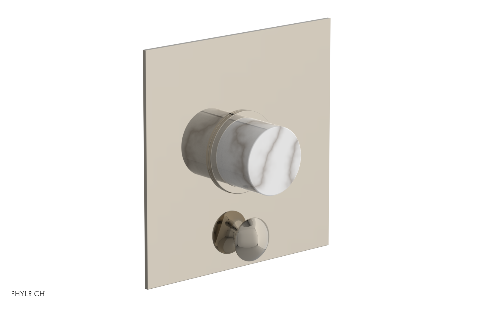 Premium BASIC II Pressure Balance Shower Plate with Diverter & Handle Trim Set - 4 Inch Chrome Finish for Bathroom Renovation | Perfect for Modern Home & Spa Experience