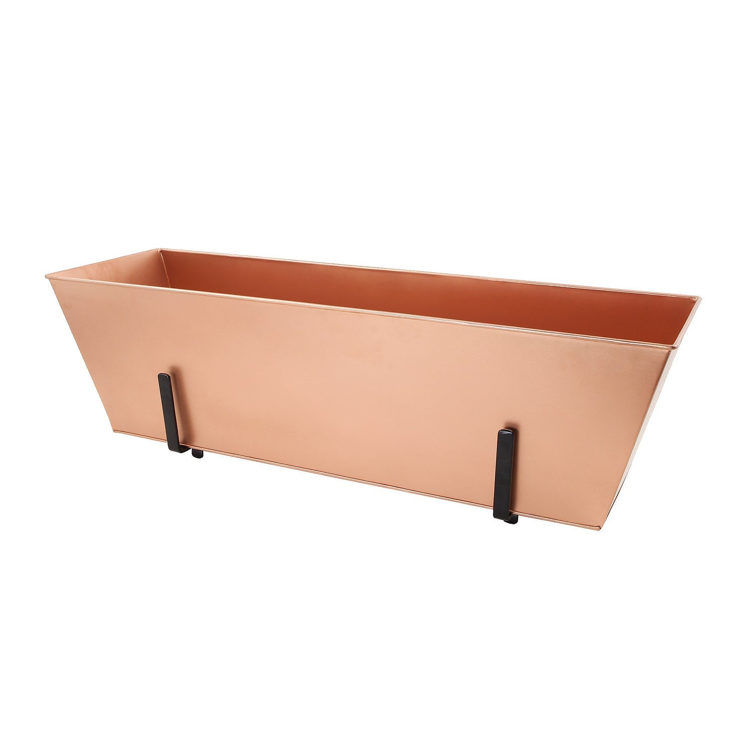 Sturdy Handrail Flower Box Bracket - Metal Planter Holder for Balcony Railings & Deck Railings - Perfect for Outdoor Flower Pots & Window Boxes