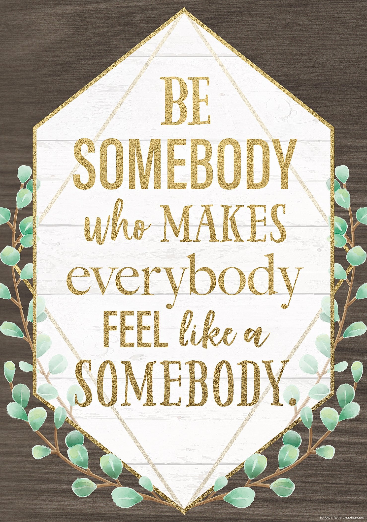 Be Somebody Who Makes Everybody Feel Like a Somebody - Motivational Wall Art Poster for Office, Classroom & Home Decor - Inspirational Quote Print for Positive Vibes