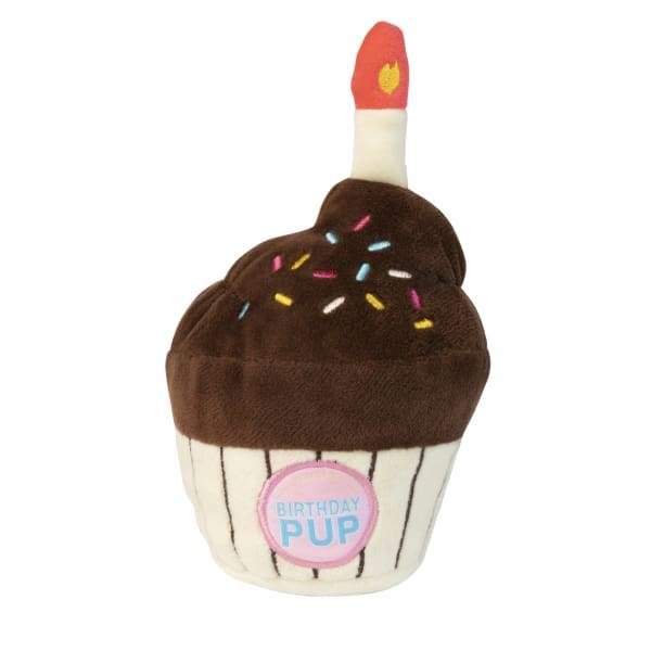 Fuzzyard Birthday Cupcake Plush Dog Toy - Soft & Cute Stuffed Animal for Dogs - Perfect Gift for Pet Birthday Parties & Celebrations
