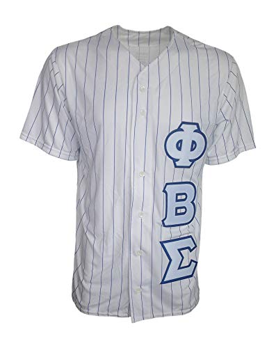 Greek Letter Phi Beta Sigma Baseball Jersey - Fraternity Apparel for College Events, Sports Games & Greek Life