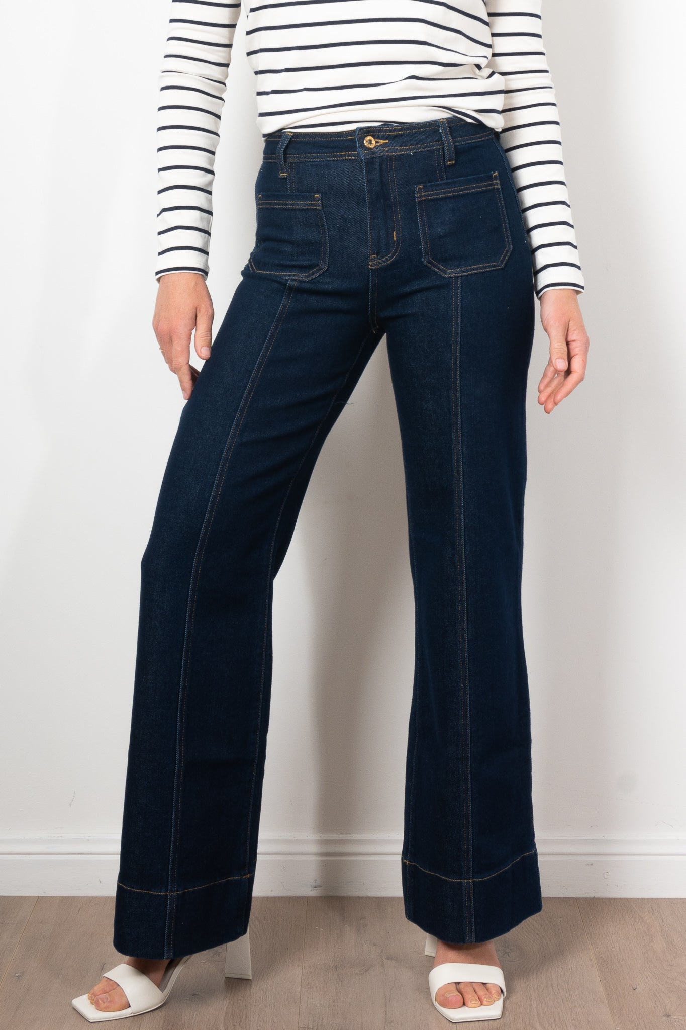 Kireina Farrah Jean Indigo - Premium Women's Jeans for Casual & Everyday Wear | Comfortable & Stylish Denim Pants for Women | Perfect for Work, Outings & Relaxing