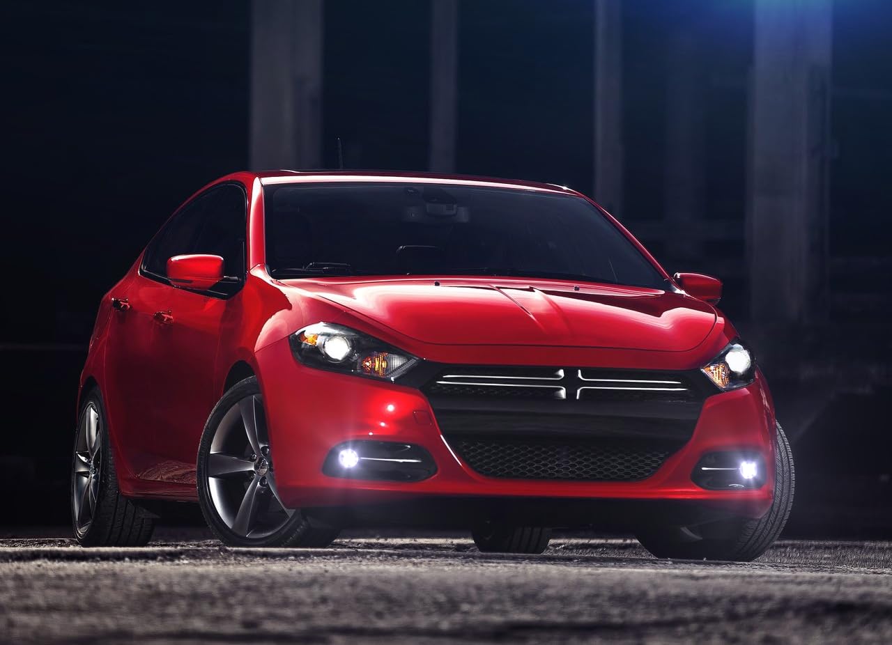 Premium LED Halo Fog Lights for 2013-2016 Dodge Dart - Durable Bright White Beam - Perfect for Night Driving & Foggy Conditions