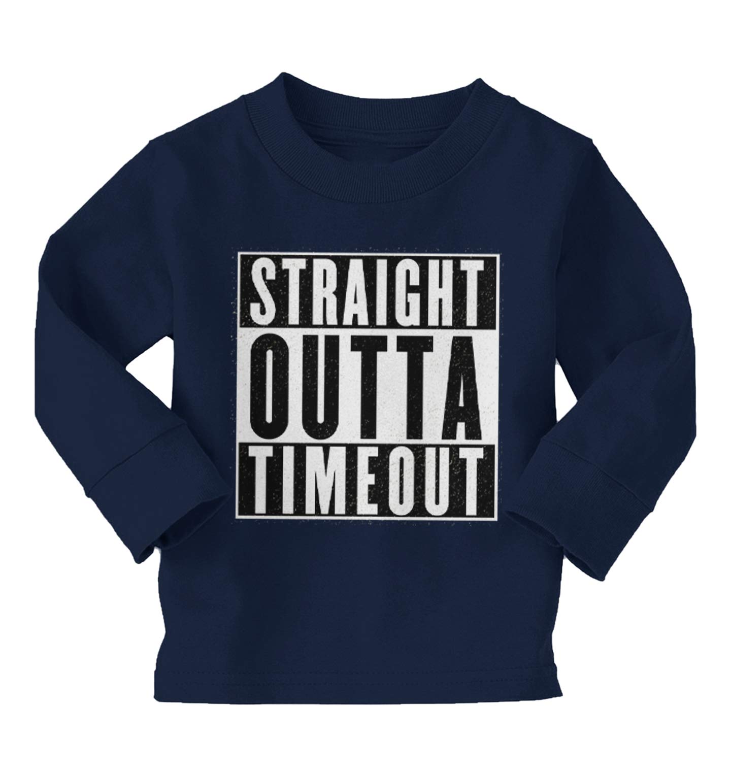 Haase Unlimited Straight Outta Timeout - Trouble Maker Cotton Jersey T-Shirt for Infants & Toddlers | Cute Baby Outfit for Playtime, Daycare & Family Photos