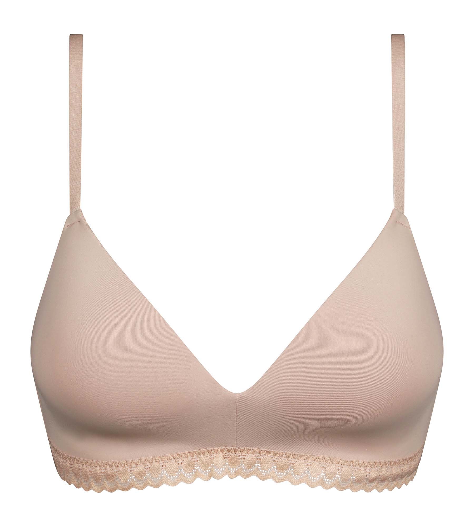 Wireless Padded Triangle Bralette - Nude Seamless Comfort for Everyday Wear | Perfect for Yoga, Lounge & Casual Outfits