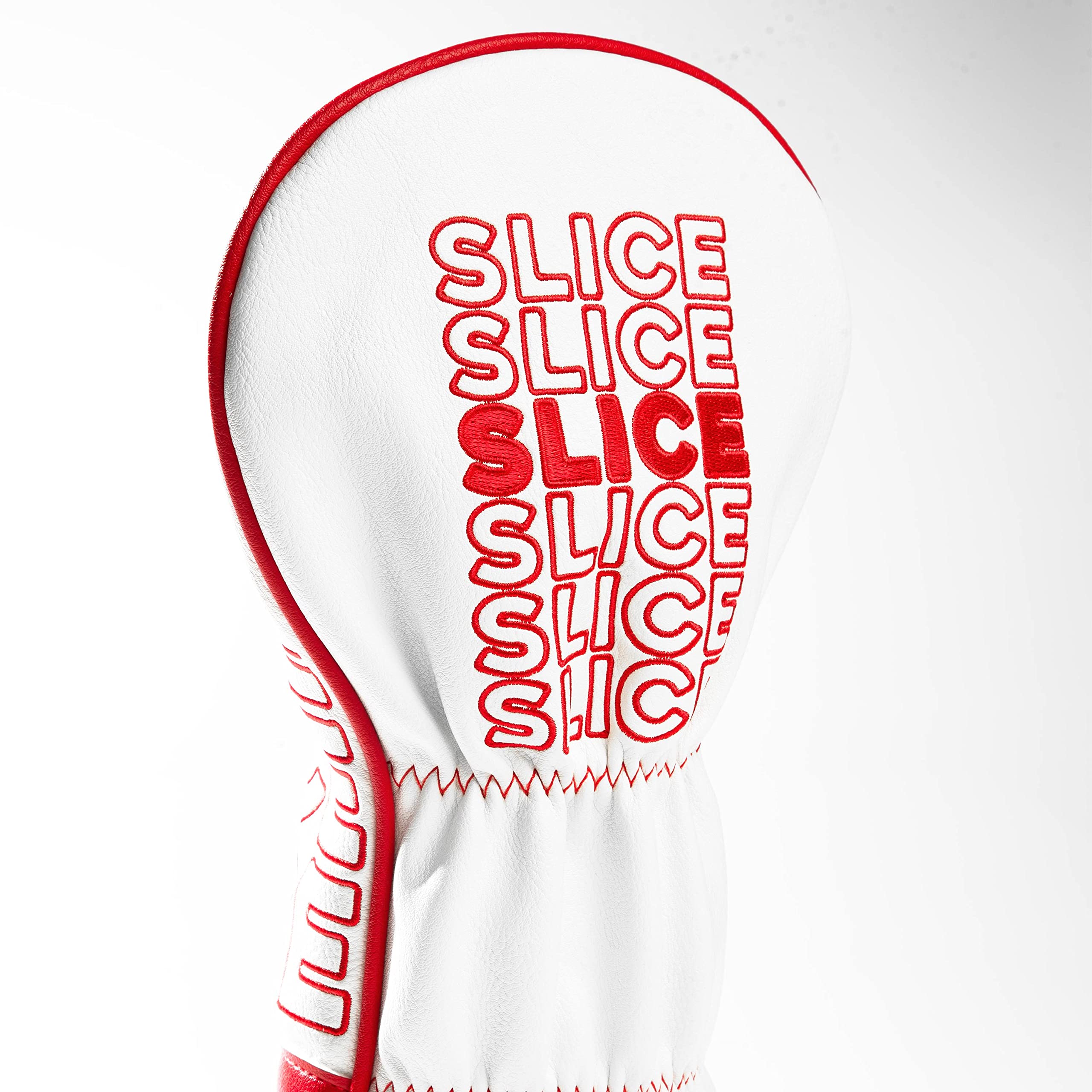 Pins & Aces Slice Driver Head Cover - Premium Handmade Leather Golf Club Cover for Men & Women - Funny & Durable Tour Quality Headcover - Perfect for Golf Bags, Driving Range & Course Play