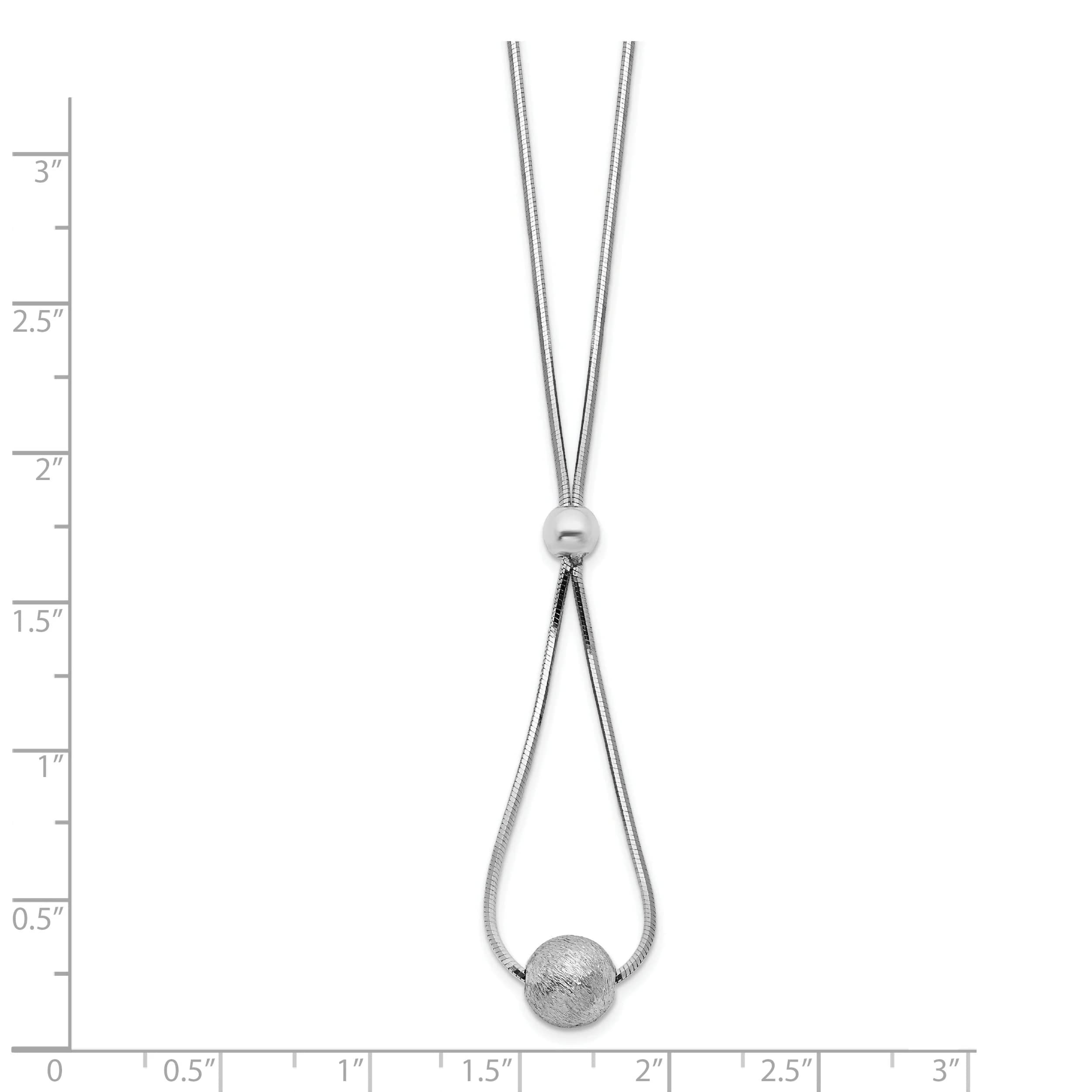 925 Sterling Silver Polish Laser Cut Bead Necklace for Women - Elegant Layered Jewelry Gift for Birthday, Anniversary & Special Occasions