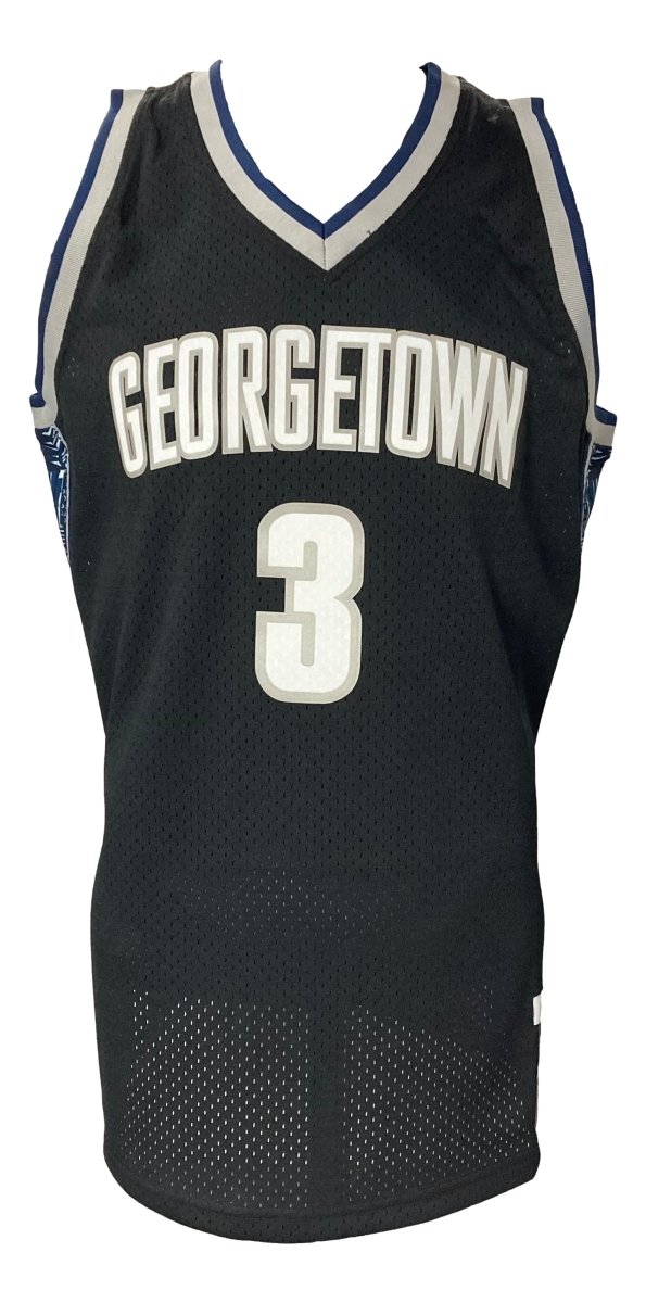 Authentic Allen Iverson Signed 1995-96 Georgetown Hoyas M&N College Vault Jersey with JSA ITP COA - Perfect for NBA Memorabilia Collectors & Basketball Fans Display