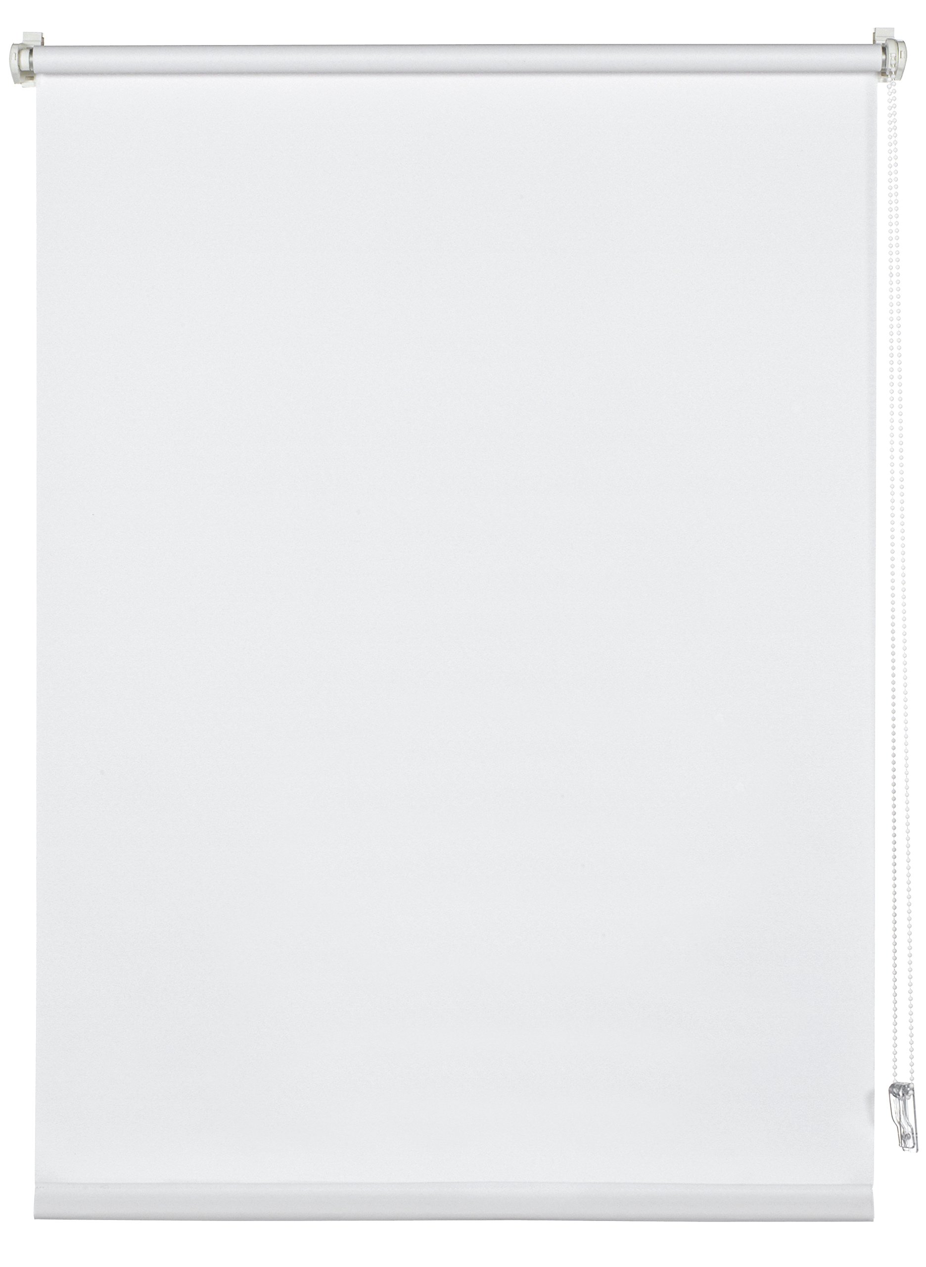 Deco Company White Opaque Roller Blind with Mounting Kit - 100 x 150 cm (WxH) - Perfect for Windows, Bedrooms & Offices - Daylight Control & Privacy Solution
