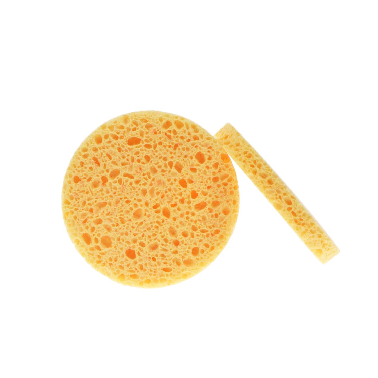 Beavorty 12 Pack Makeup Powder Puff Sponges - Compressed Face Sponges for Cleansing & Exfoliating | Natural Cellulose Cosmetic Sponge | Foundation Blending, Liquid & Powder Application | Perfect for Travel & Daily Makeup Routine