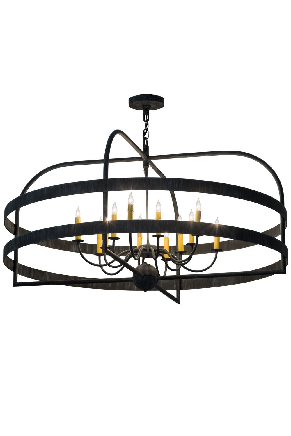 12-Light Modern Pendant Lighting Fixture - Elegant Glass Chandelier for Dining Room, Kitchen Island & Living Room Decor