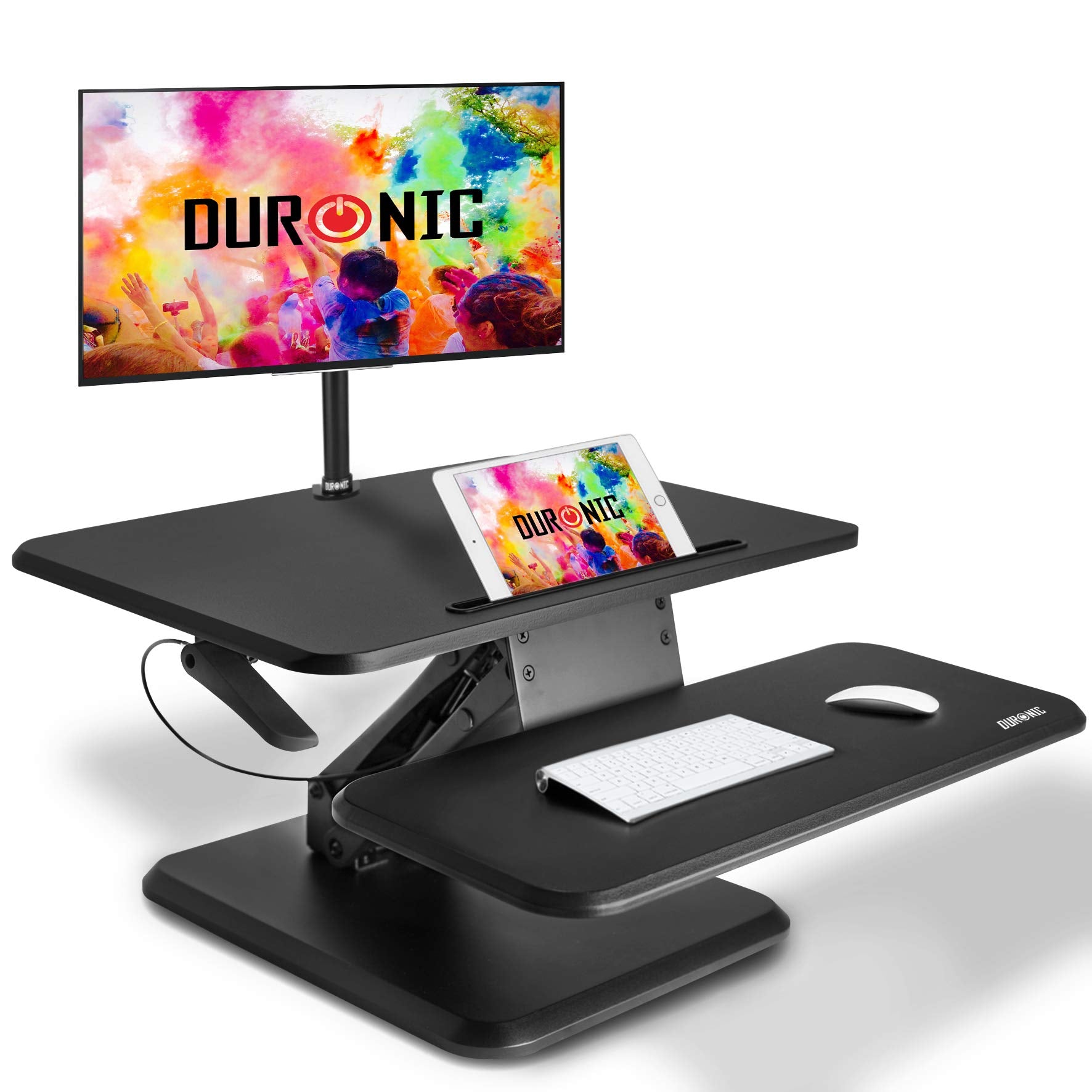 Duronic DM05D12 Height Adjustable Standing Desk Converter | 25.2