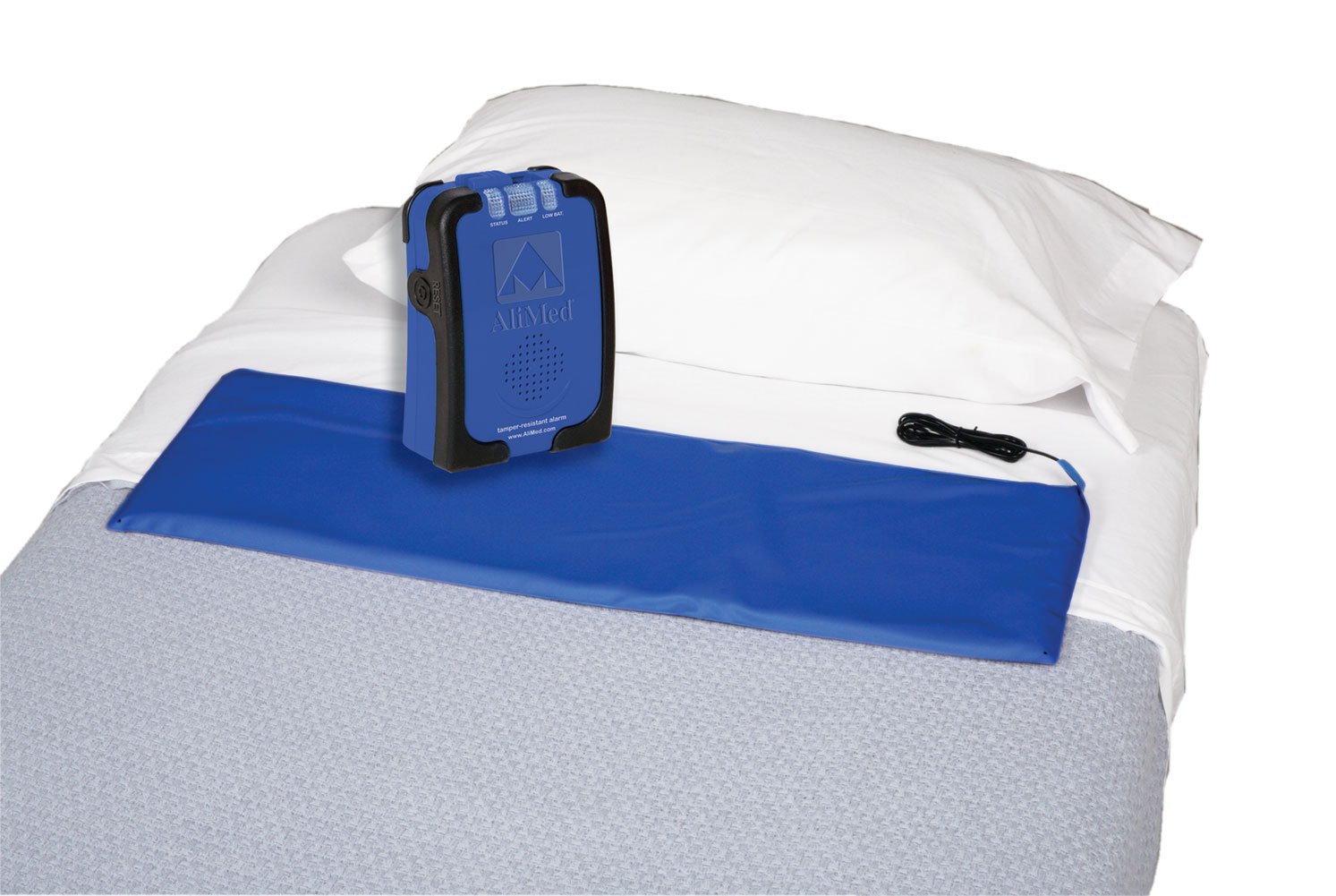 Waterproof Bed Sensor Pad Alarm System with TR2 Alarm - Ideal for Elderly Care, Fall Prevention & Home Safety Monitoring