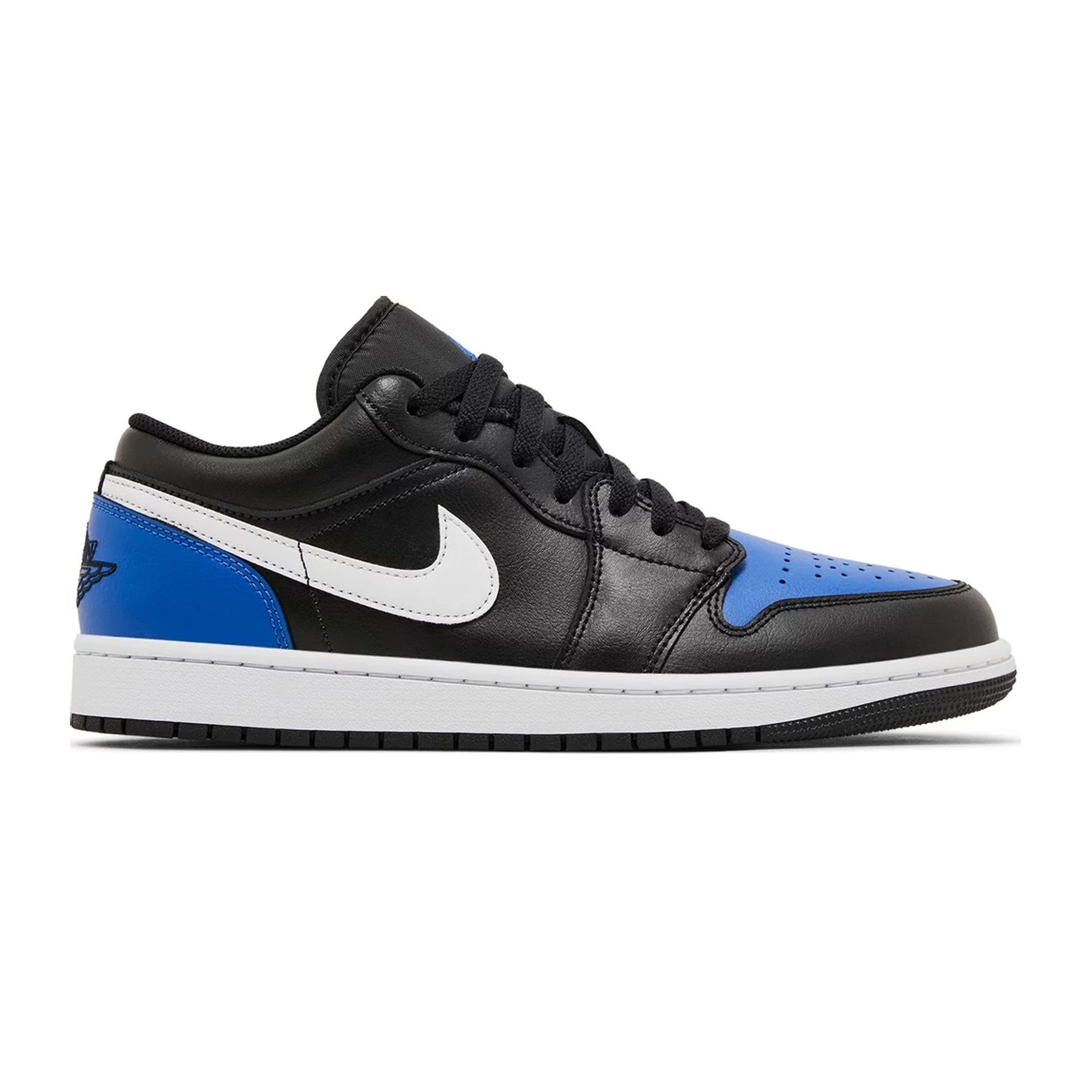 Air Jordan 1 Low 'Black Royal Toe' Men's Basketball Shoes - Stylish Sneakers for Casual Wear, Street Fashion & Sports Performance