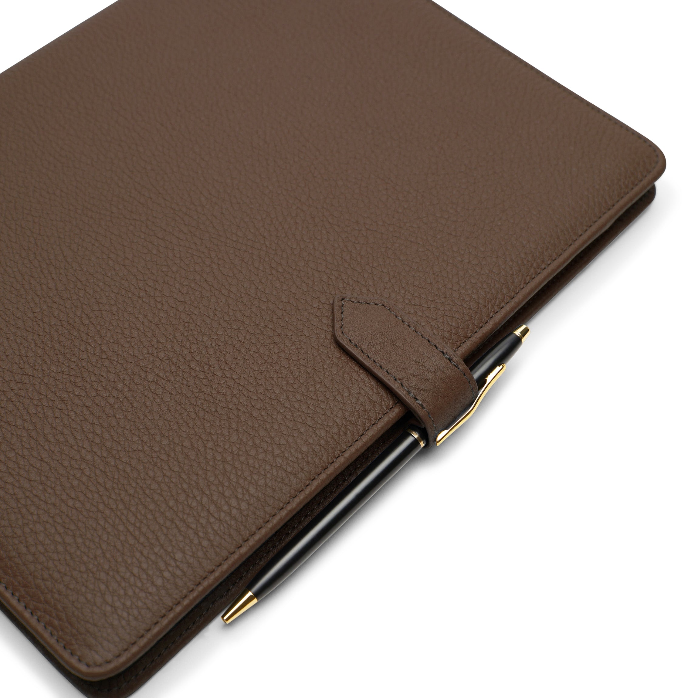 B5 Composition Notebook - Spiral Bound Journal with Snap Closure, Cocoa Brown - Perfect for School, Office & Creative Writing