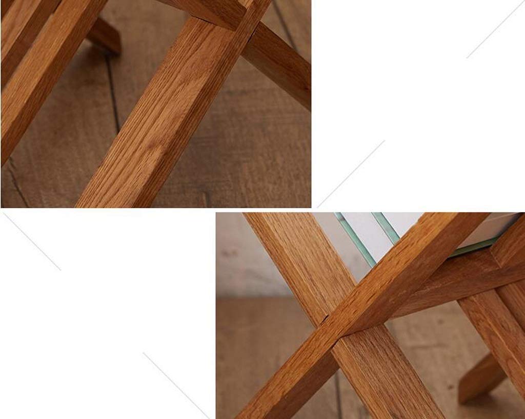 Solid Wood Floor Magazine Rack - V-Shaped Stand Storage Shelf for Books, Newspapers & Magazines - Modern Home Office Decor for Living Room, Bedroom & Study