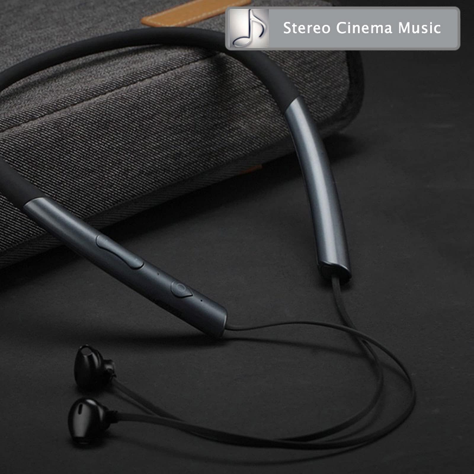 Wireless Bluetooth Earbuds with Noise Cancelling Mic & 400H Standby - Neckband Sports Headphones for Running, Gym & Workout | Perfect for Commuting, Travel & Office Use