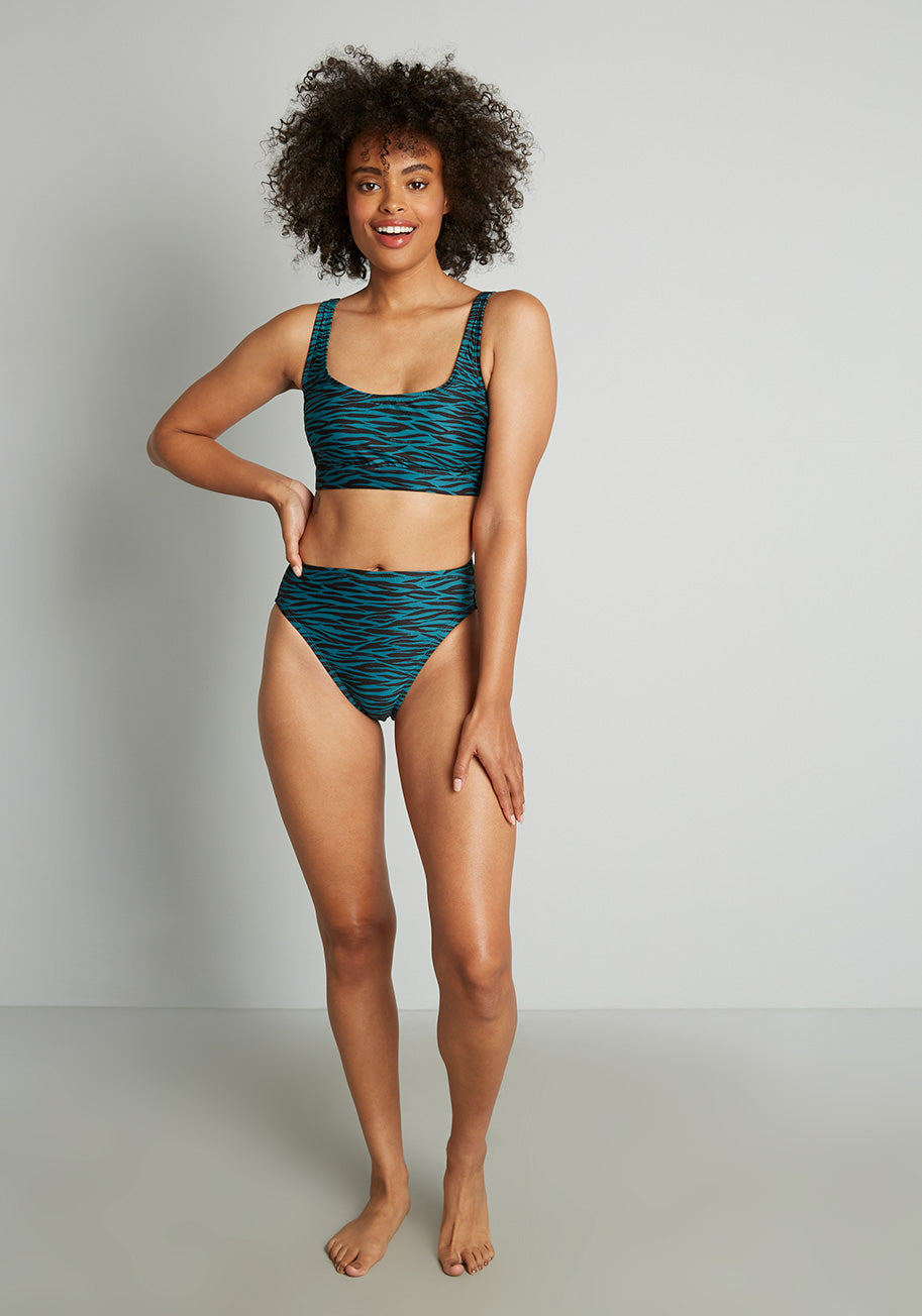 Lahaina Living Crop Bikini Top - Women's Sexy Swimwear for Beach & Pool - Perfect for Summer Vacation, Surfing, and Tanning