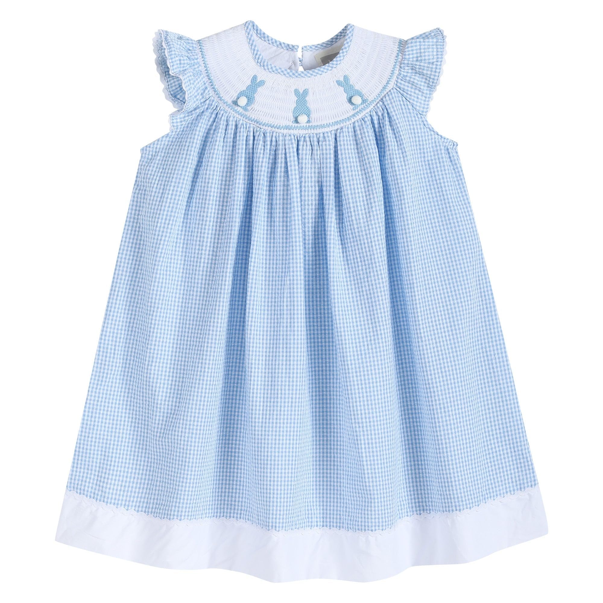 Easter Bunny Bishop Dress for Baby & Girls - Adorable Smocked Dress for Easter Sunday, Spring Photos & Special Occasions