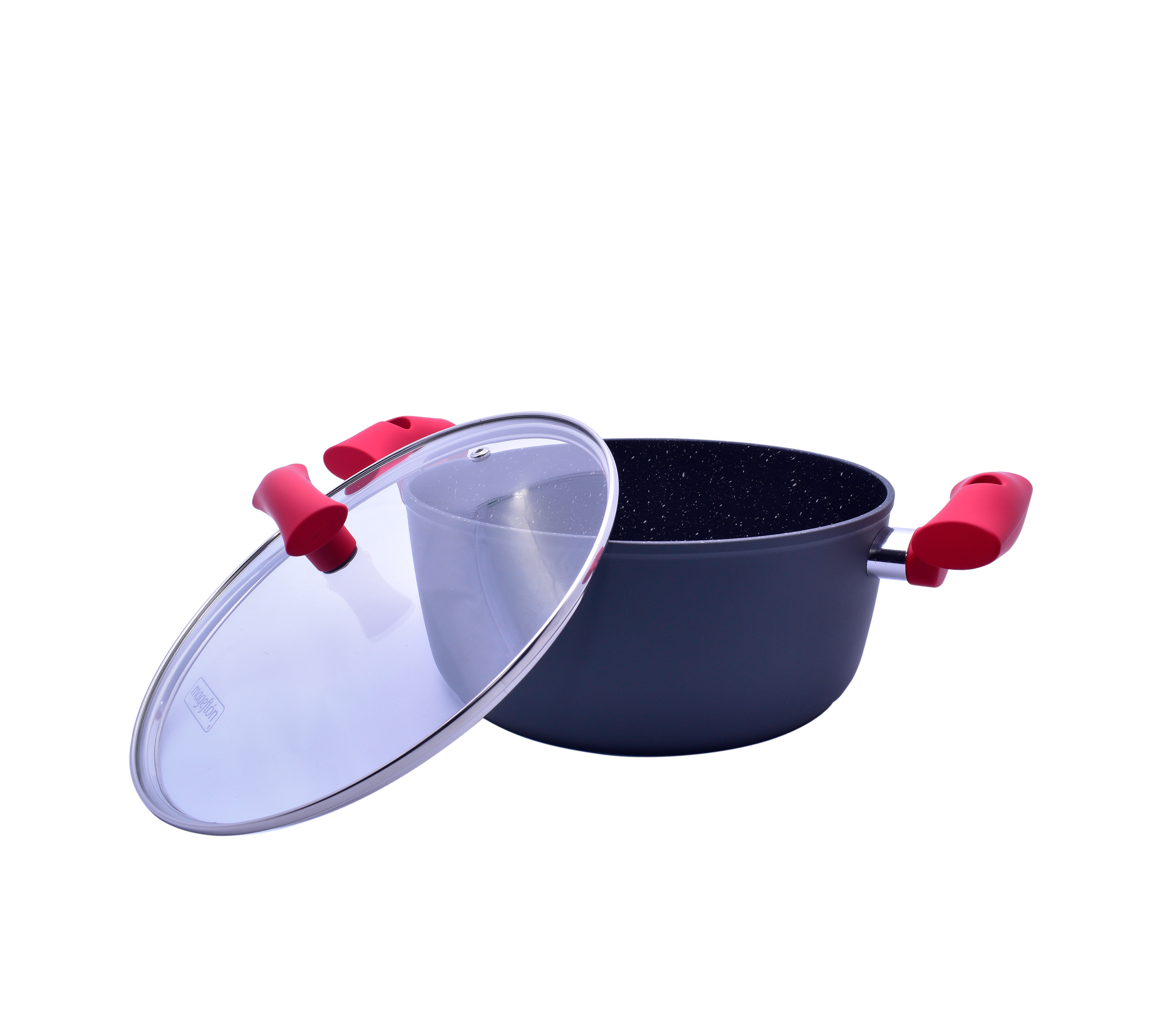 7-Piece Nonstick Cookware Set by Vulcano Mageflón – Durable & Eco-Friendly Pots & Pans for Healthy Cooking | Perfect for Home Kitchen, Restaurant & Camping