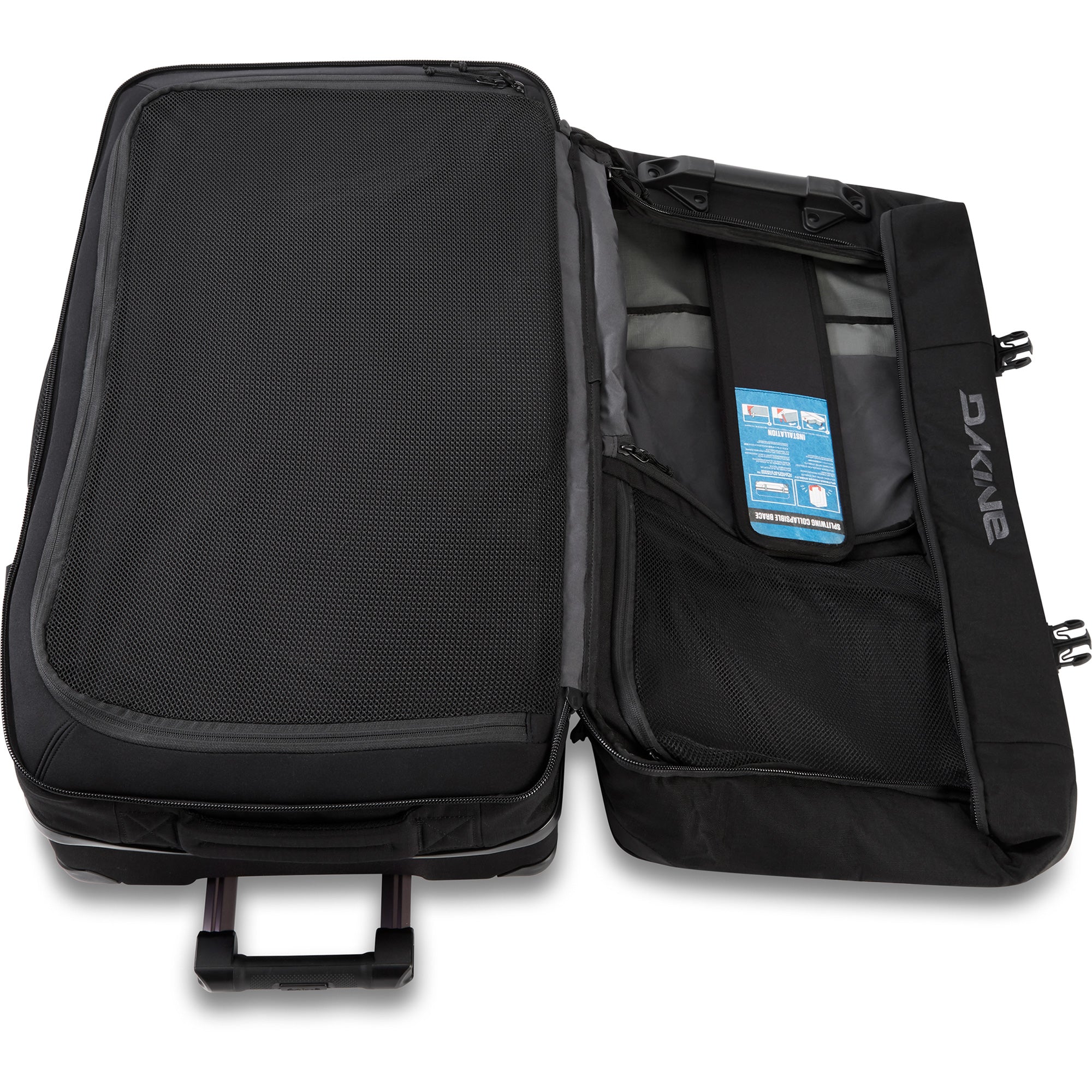 85L Split Roller Bag - Heavy Duty Rubber Luggage for Travel & Camping - Perfect for Airports, Outdoor Adventures & Sports Equipment Storage