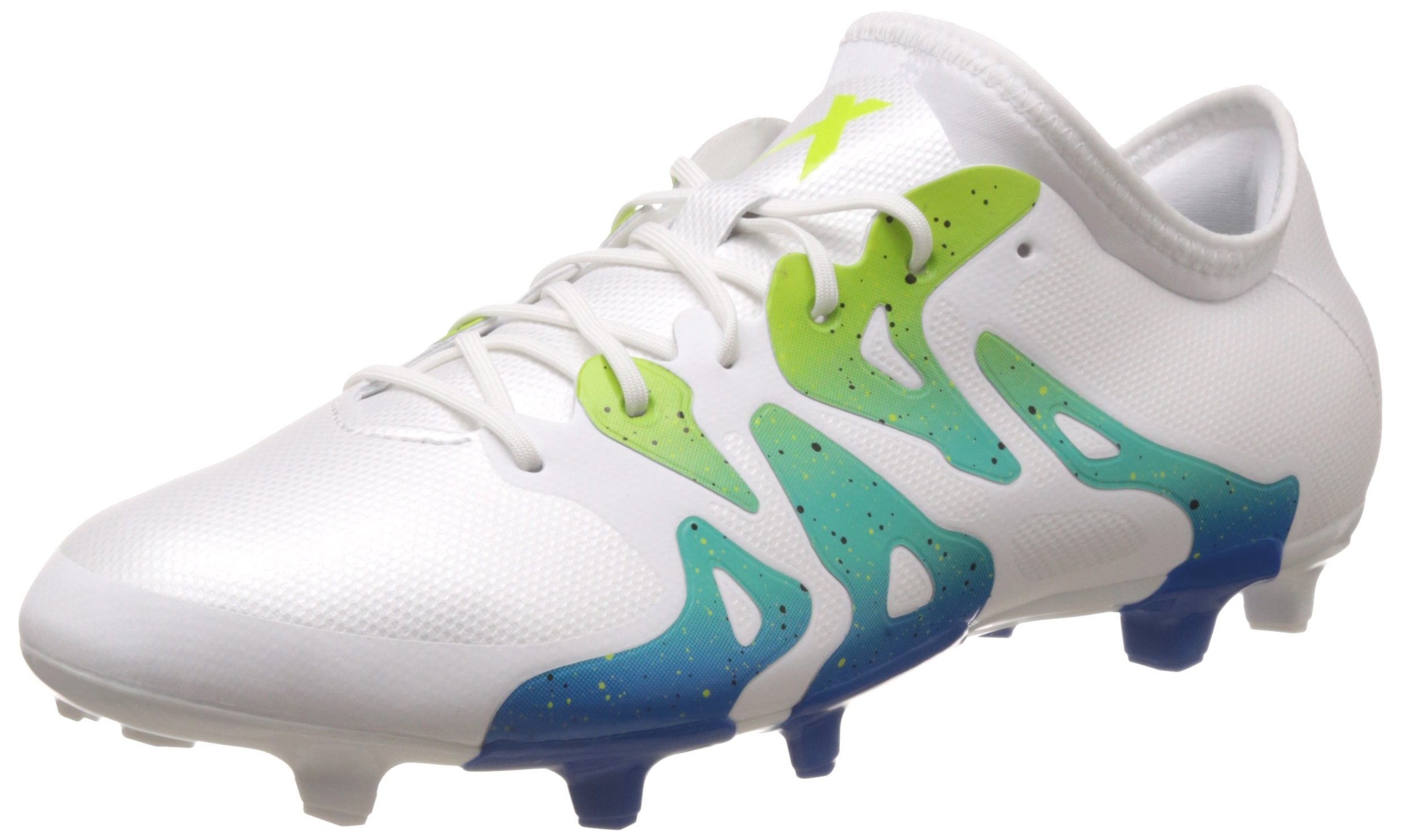 Adidas Performance Men's X 15.2 FG/AG Soccer Cleats - White Football Shoes for Artificial Grass & Firm Ground - Perfect for Training & Matches