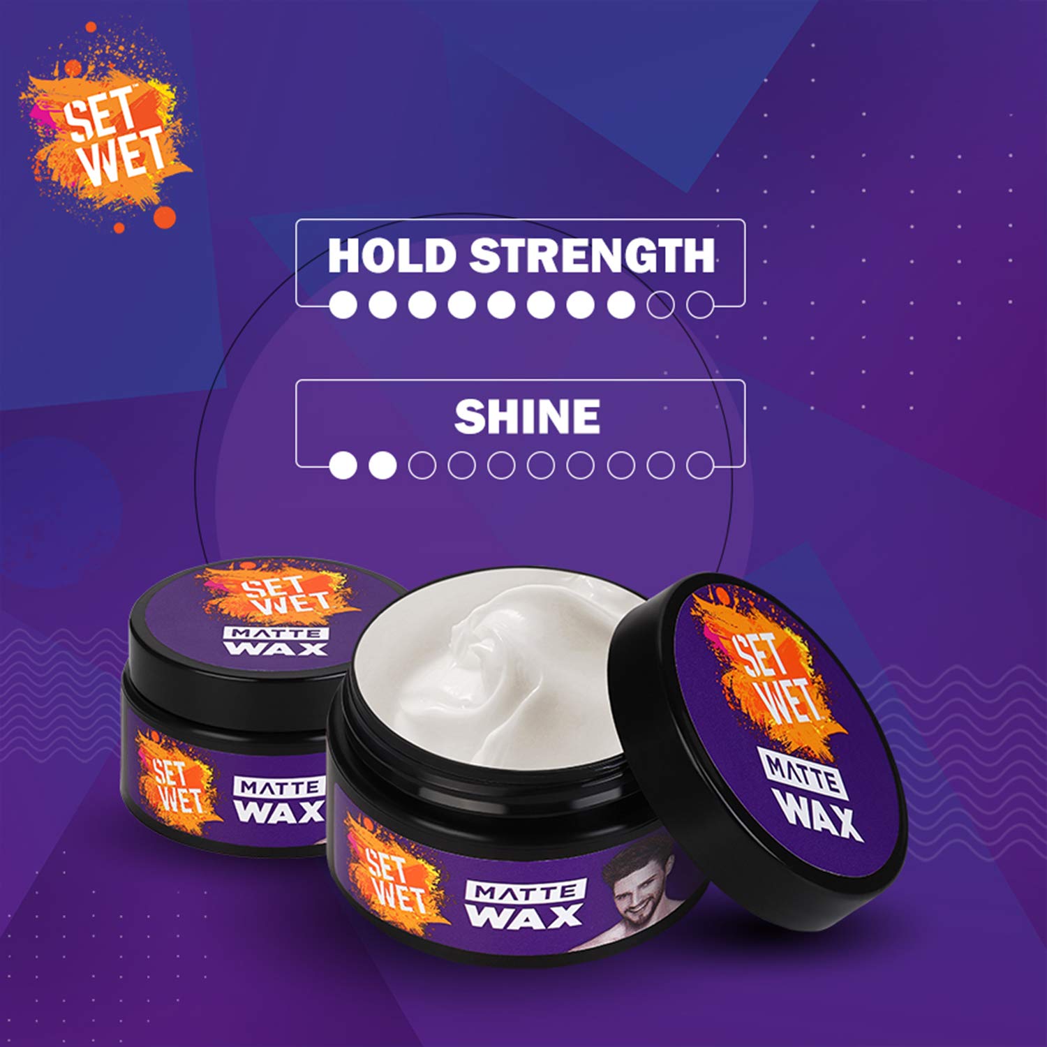 Set Wet Extreme Hold Hair Spray for Men - 200ml Strong Hold Styling Spray & Matte Wax for Flexible Hair - Daily Use for Matte Look, Restylable Anytime - Perfect for Gym, Office, and Special Occasions
