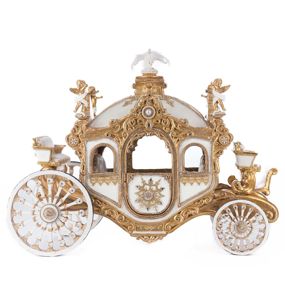 Bells of Brilliance Carriage by Katherine's Collection - Elegant Christmas Ornament for Tree Decor, Holiday Home Decoration & Gift Idea
