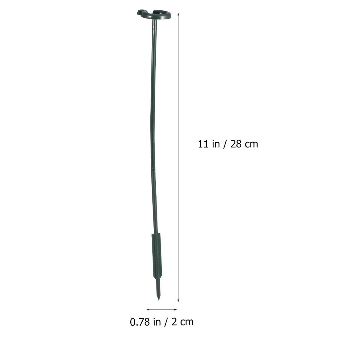 6-Pack Cabilock Garden Plant Support Stakes - Sturdy Single Stem Support Rings for Gladiolus, Iris, Dahlia, Amaryllis & Peony Flowers | Perfect for Outdoor Gardening, Flower Beds & Backyard Landscaping
