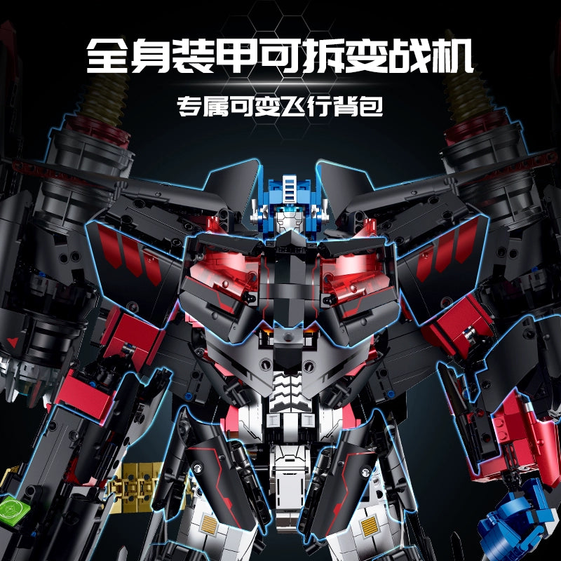 GULY 80503 Skyfire Mecha Optimus Prime Building Blocks Set - 4366 PCS Transformers Model Kit for Adults & Teens - Perfect for Collectors, DIY Projects, and Home Decoration