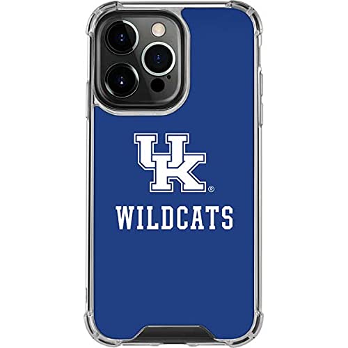 Skinit Clear iPhone 13 Pro Case - Officially Licensed UK Kentucky Wildcats Design | Slim Protective Cover for Daily Use, Travel & Sports Fans