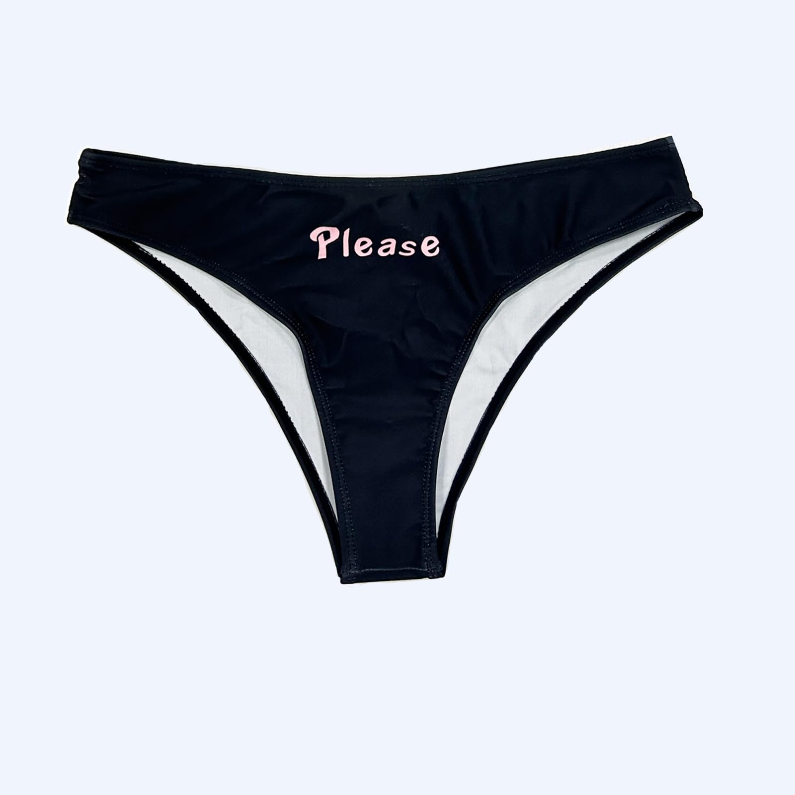 Women's 2-Piece Underwear Set - 'Yes Daddy' Printed Camisole Bra & Bikini Briefs | Sexy Sleepwear & Loungewear for Date Night, Vacation & Intimate Moments