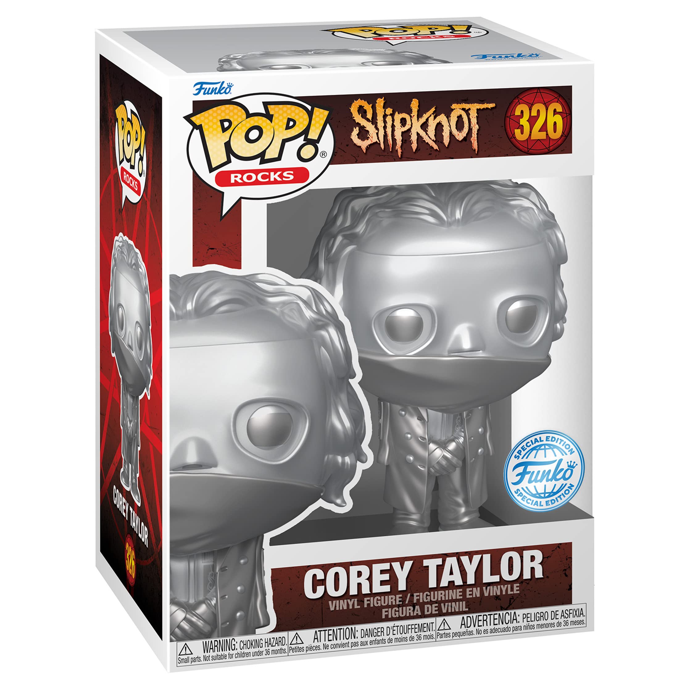 Funko Pop! Slipknot Corey Taylor Limited Edition Exclusive Vinyl Figure - Collectible Music Merchandise for Rock Fans & Home Decor