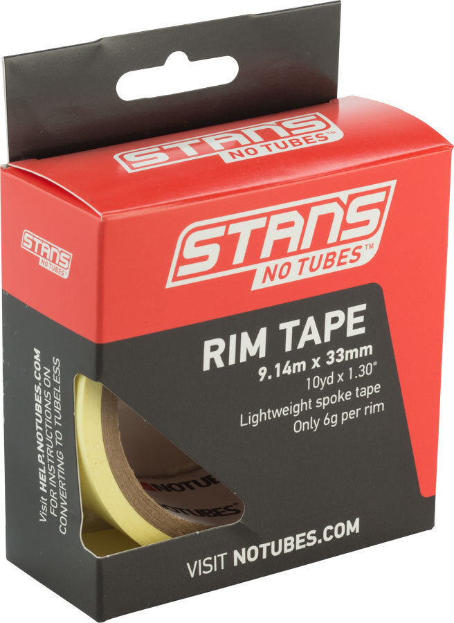 Stan's NoTubes Rim Tape - Premium Bike Tubeless Rim Tape for MTB, Road & Gravel Bikes - Durable, Leak-Proof Protection - Perfect for Tubeless Tire Conversion & Off-Road Cycling