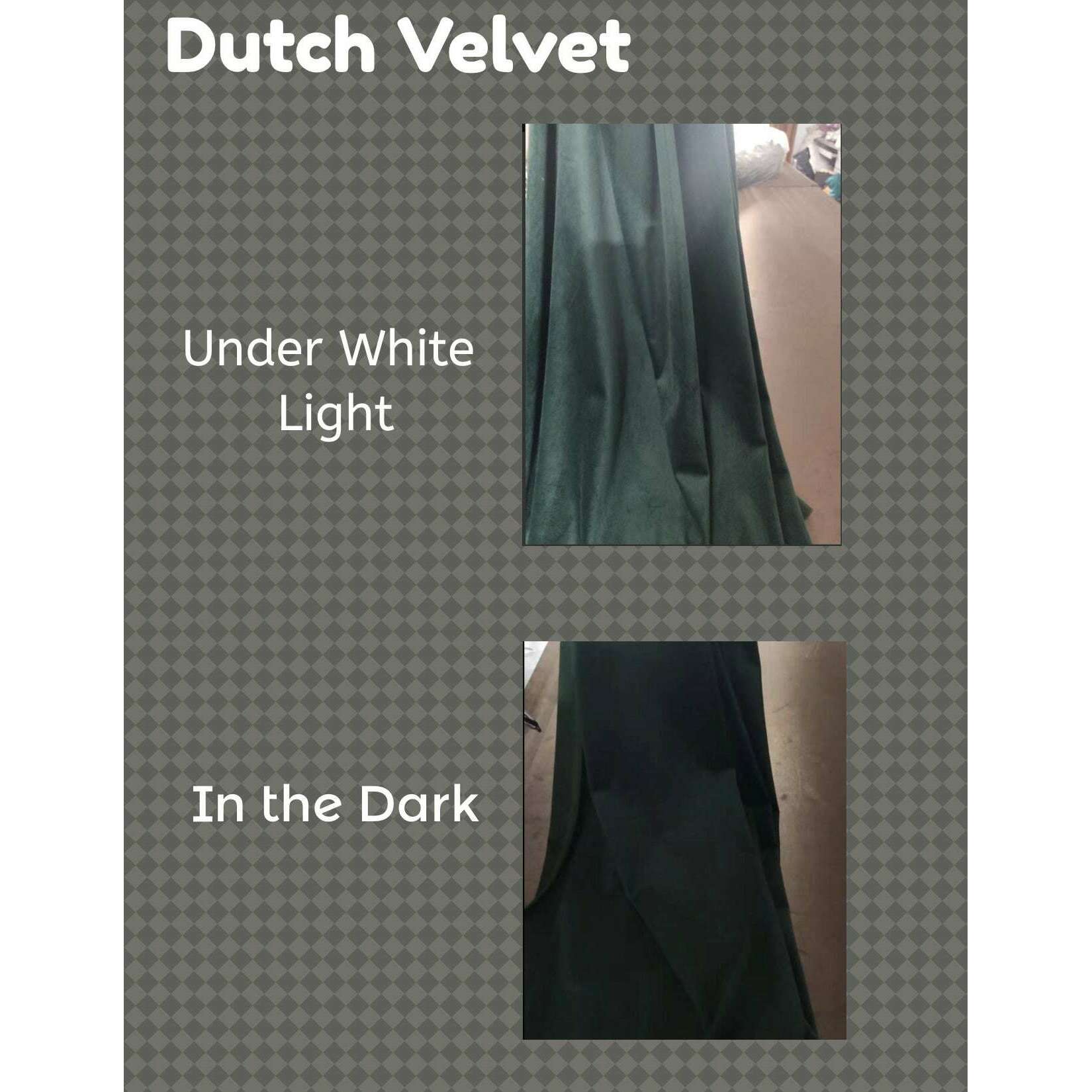 Luxury Dutch Velvet Curtains Dark Emerald Green - Blackout Drapes for Living Room, Bedroom & Home Theater - Premium Heavyweight Window Treatments with Thermal Insulation