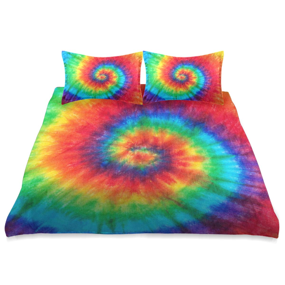 Abstract Swirl Tie Dye King Size Comforter Set - 90x104 Inch All Season Soft & Comfortable Bedding - Perfect for Master Bedroom, Guest Room, and Dorm Decor