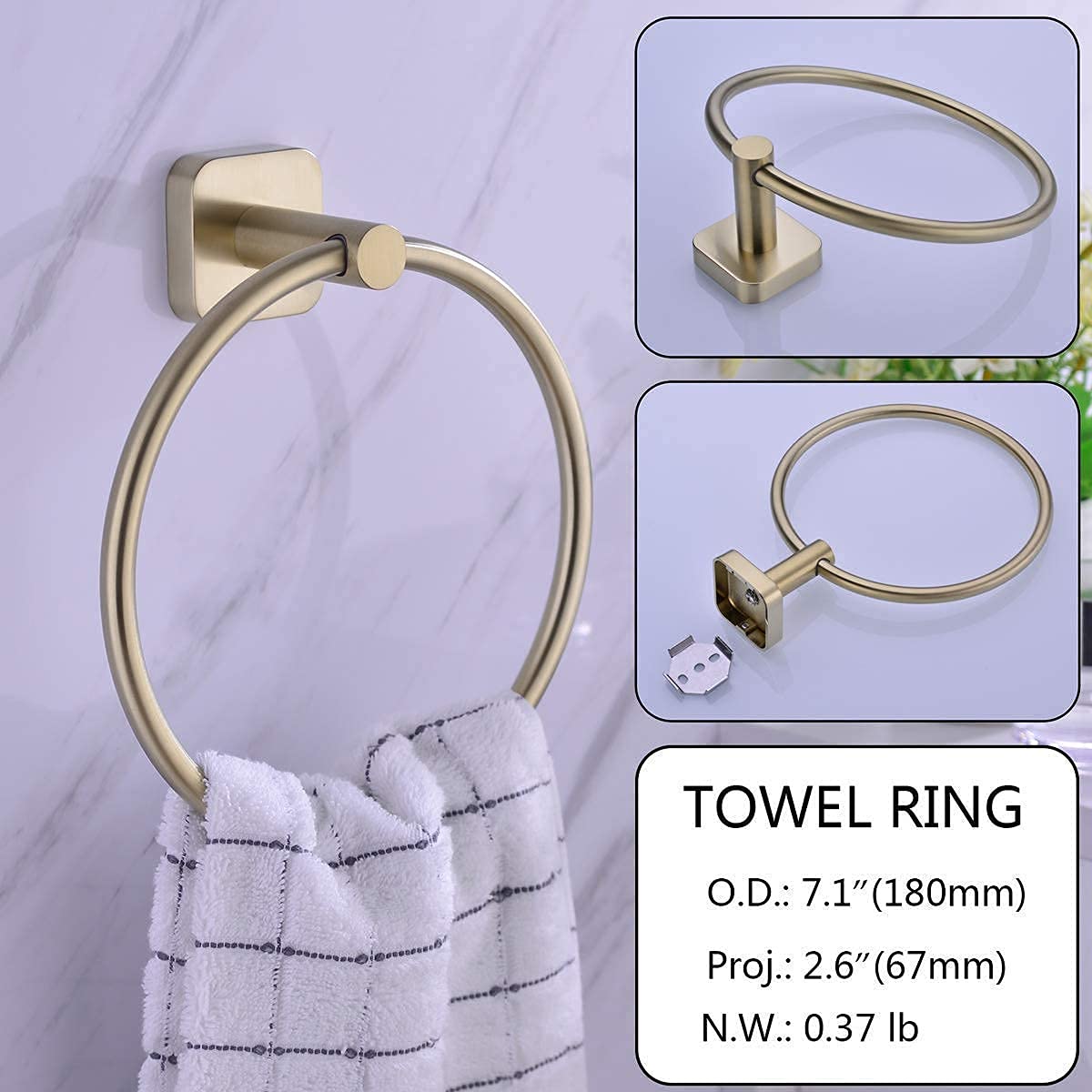 Brushed Gold Bathroom Faucet Set - 2 Handle 8