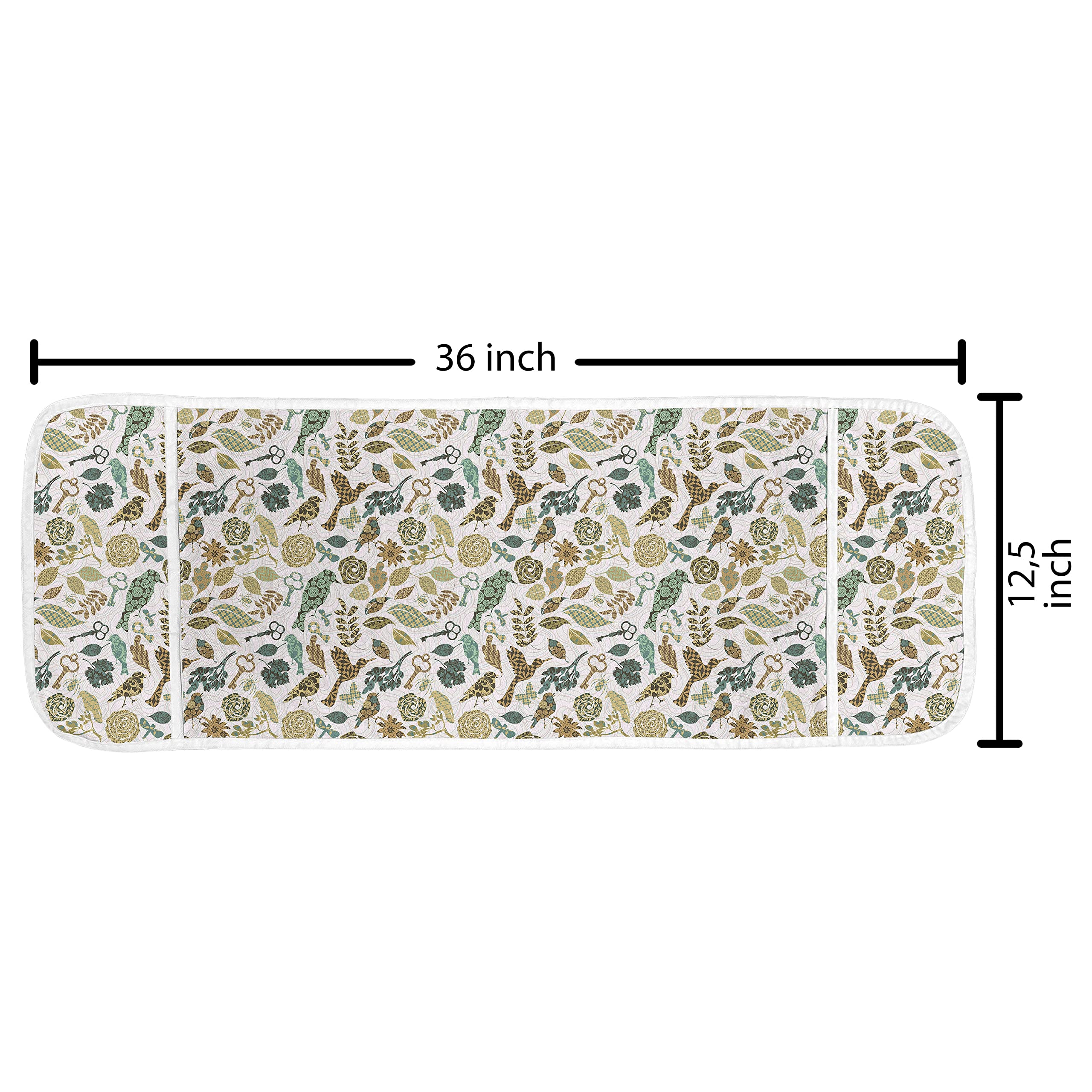 Ambesonne Microwave Cover with Pockets - Waterproof Kitchen Organizer 36